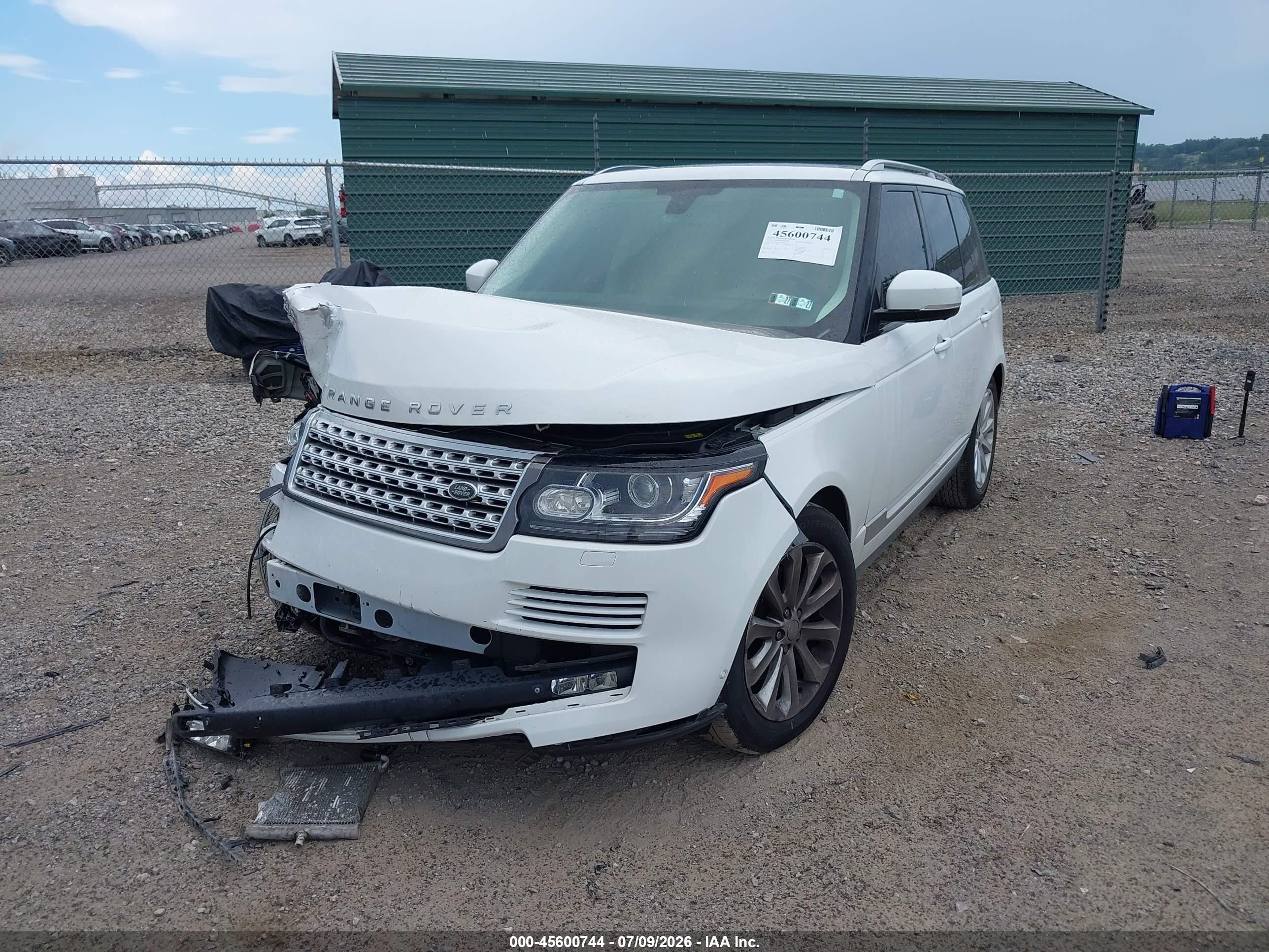 2015 Land Rover Range Rover 3.0l V6 Supercharged Hse White vin: SALGS2VF8FA205997