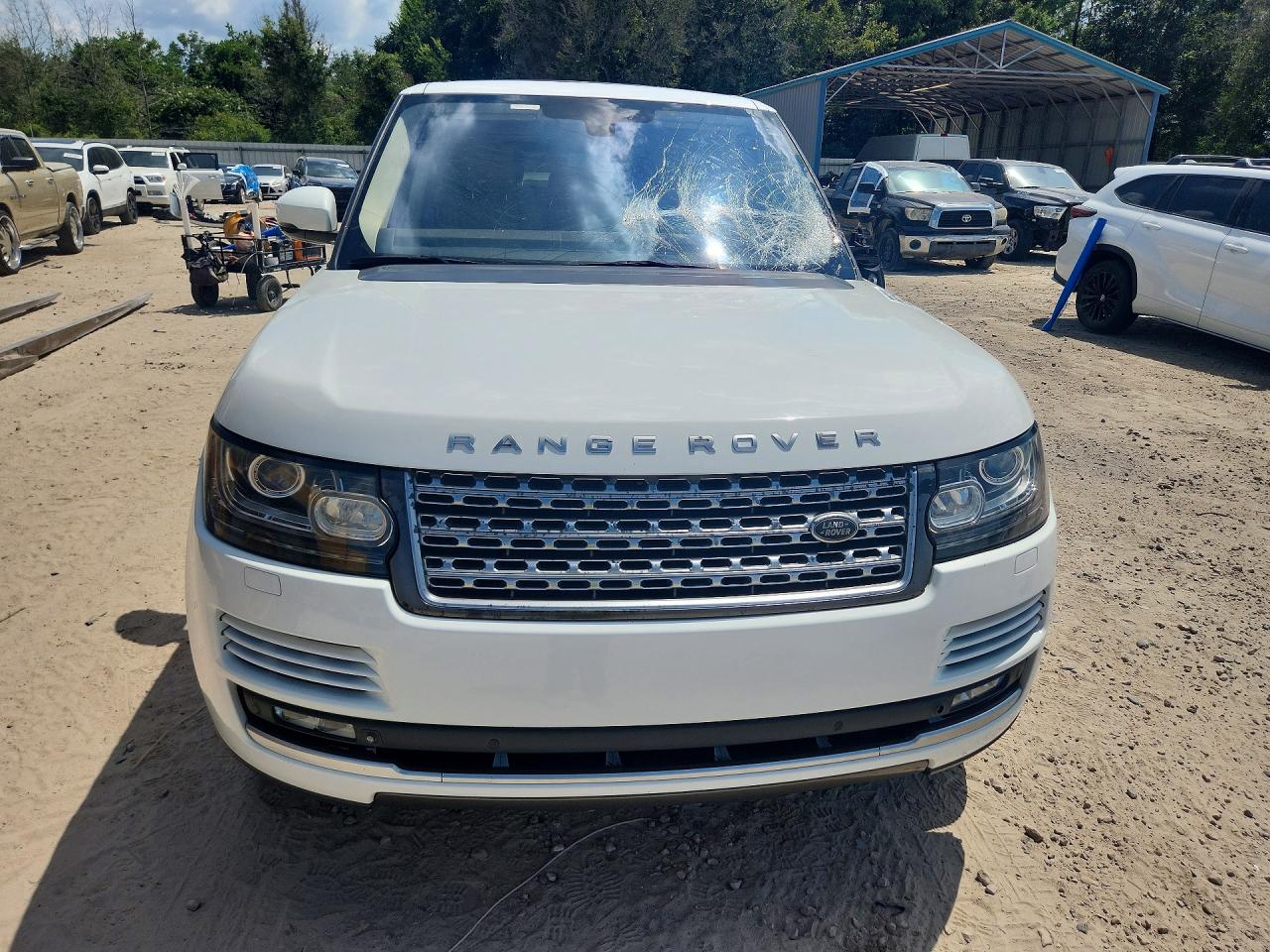 2015 Land Rover Range Rover Hse White vin: SALGS2VF8FA224470