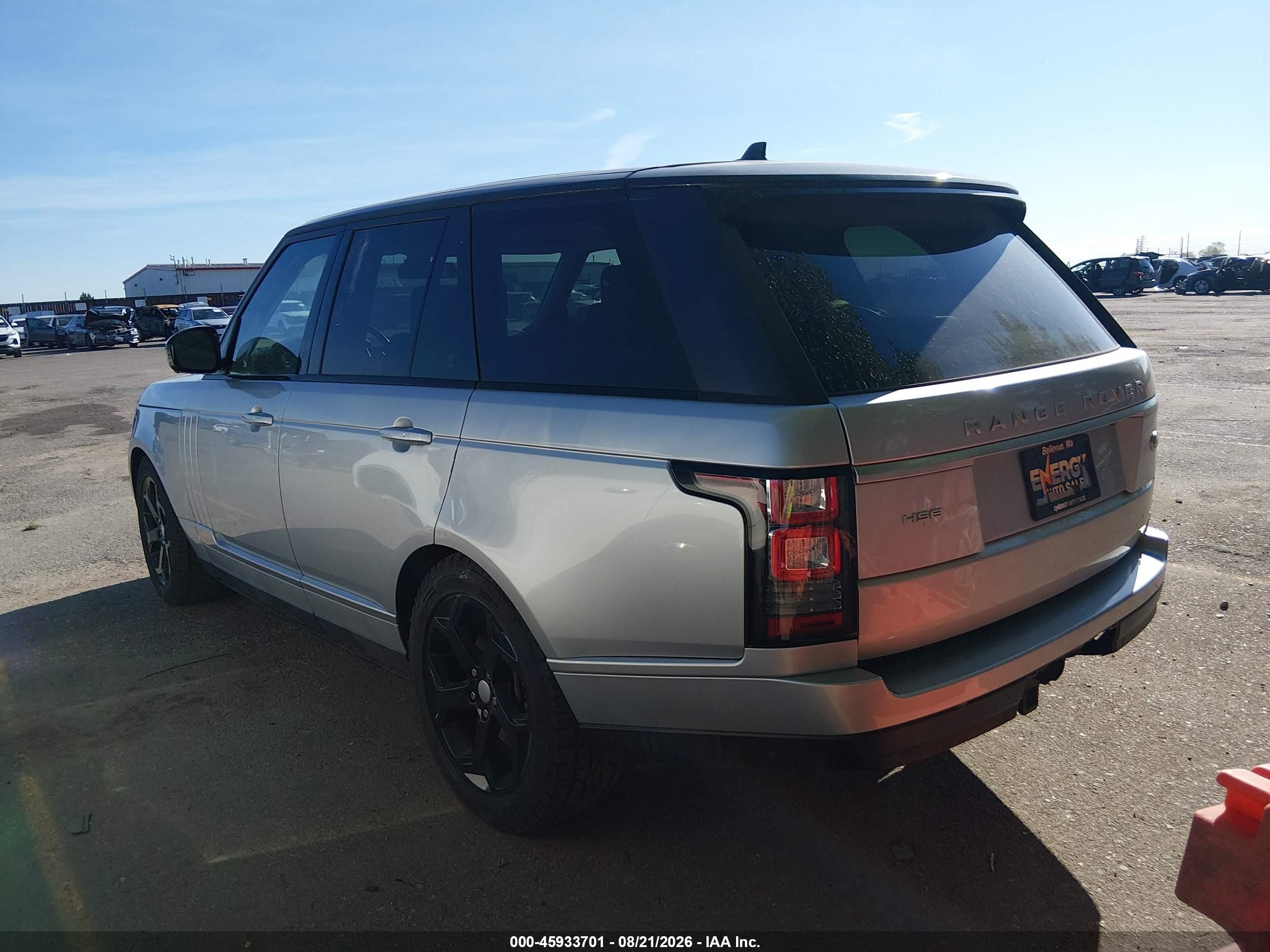 2015 Land Rover Range Rover 3.0l V6 Supercharged Hse Gray vin: SALGS2VF9FA241150