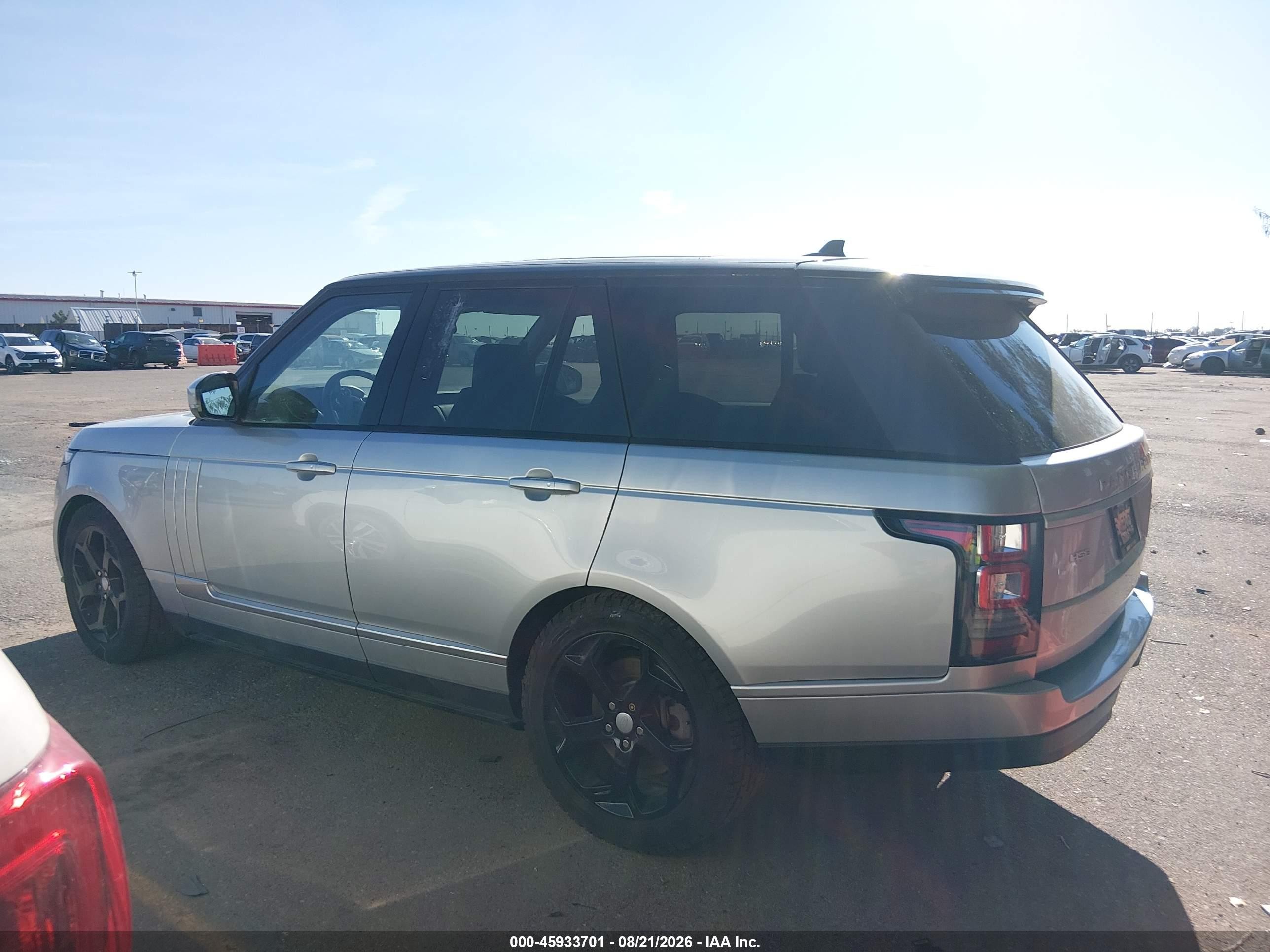 2015 Land Rover Range Rover 3.0l V6 Supercharged Hse Gray vin: SALGS2VF9FA241150