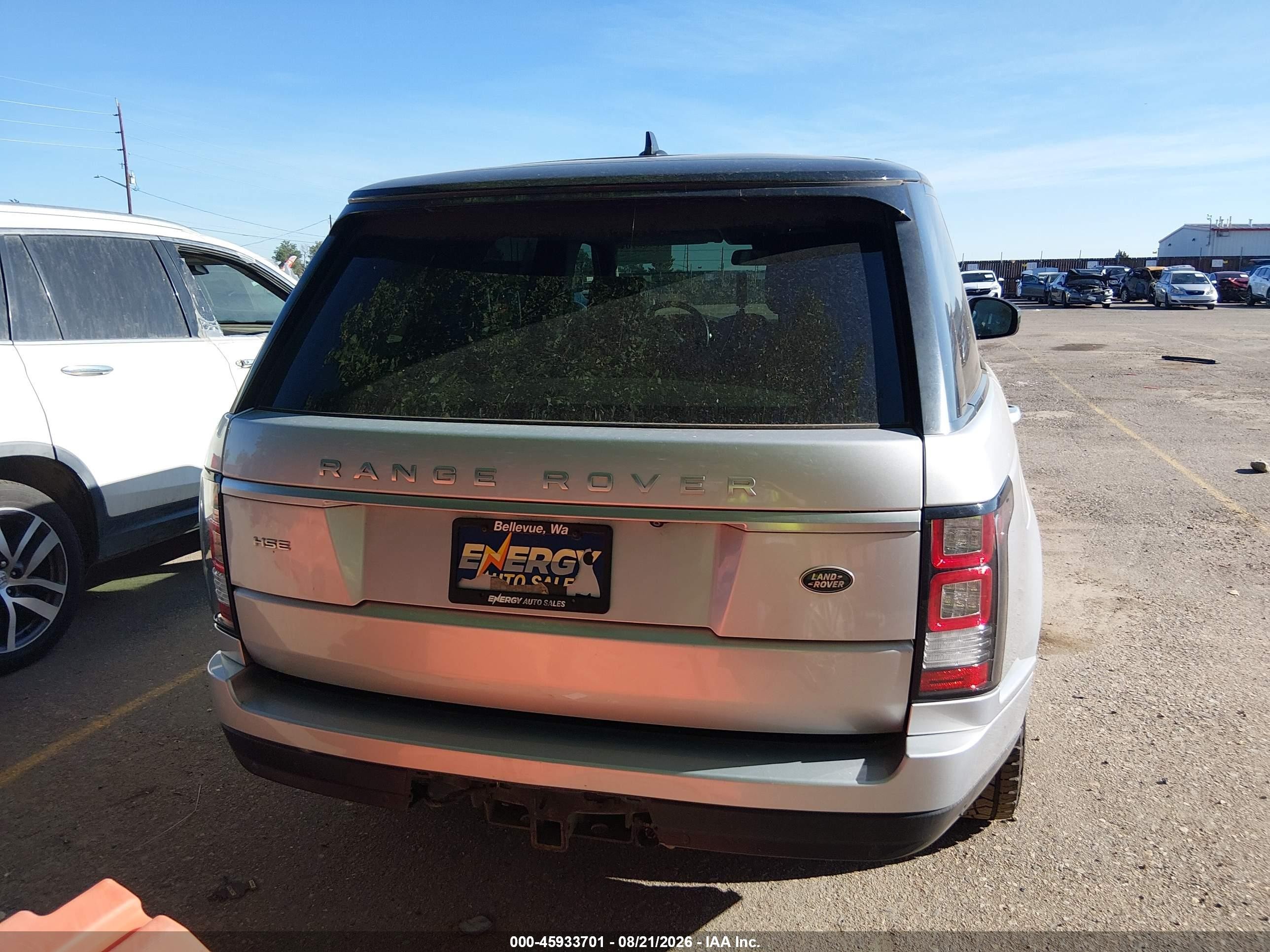 2015 Land Rover Range Rover 3.0l V6 Supercharged Hse Gray vin: SALGS2VF9FA241150