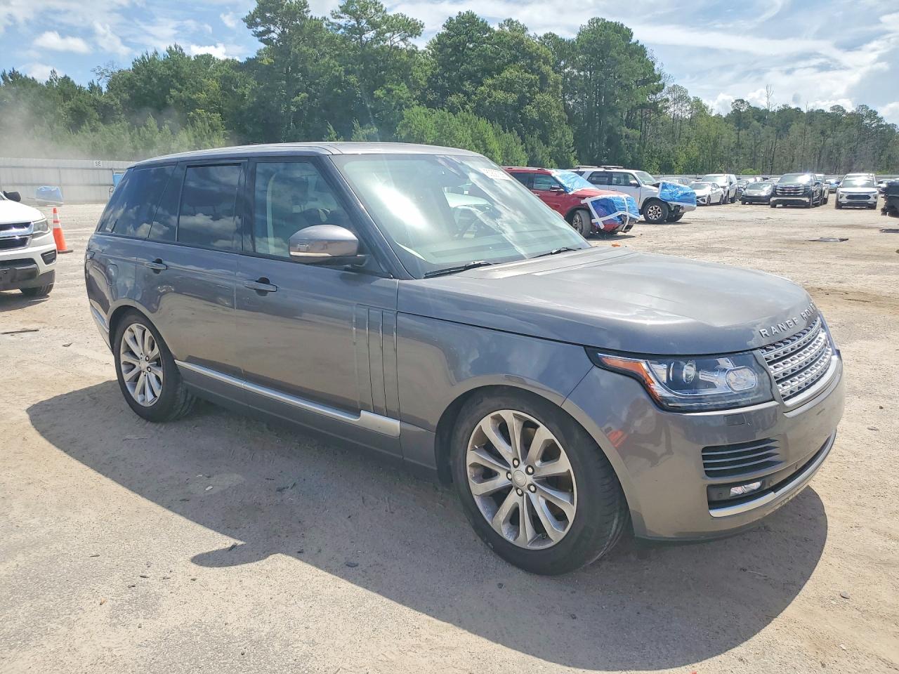 2015 Land Rover Range Rover Hse Серый vin: SALGS2VFXFA220498