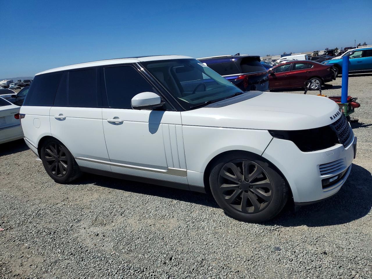 2014 Land Rover Range Rover Hse White vin: SALGS2WF1EA159541