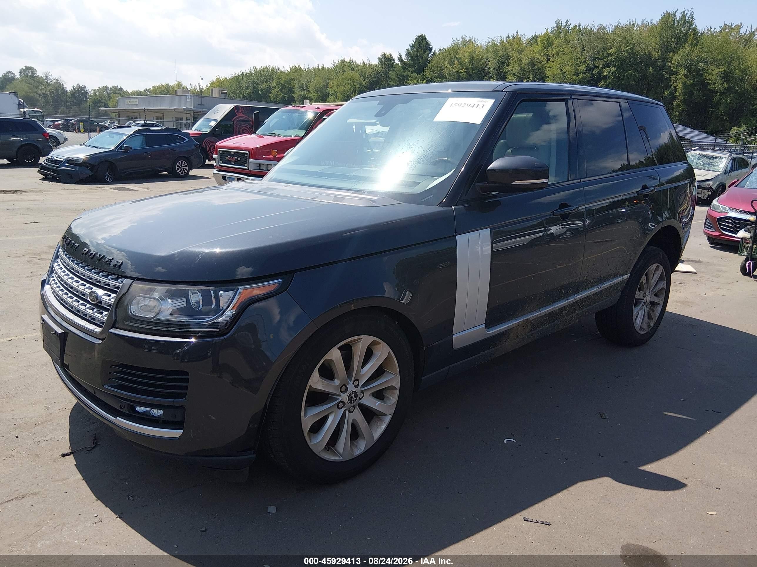 2014 Land Rover Range Rover 3.0l V6 Supercharged Hse Серый vin: SALGS2WF3EA148329