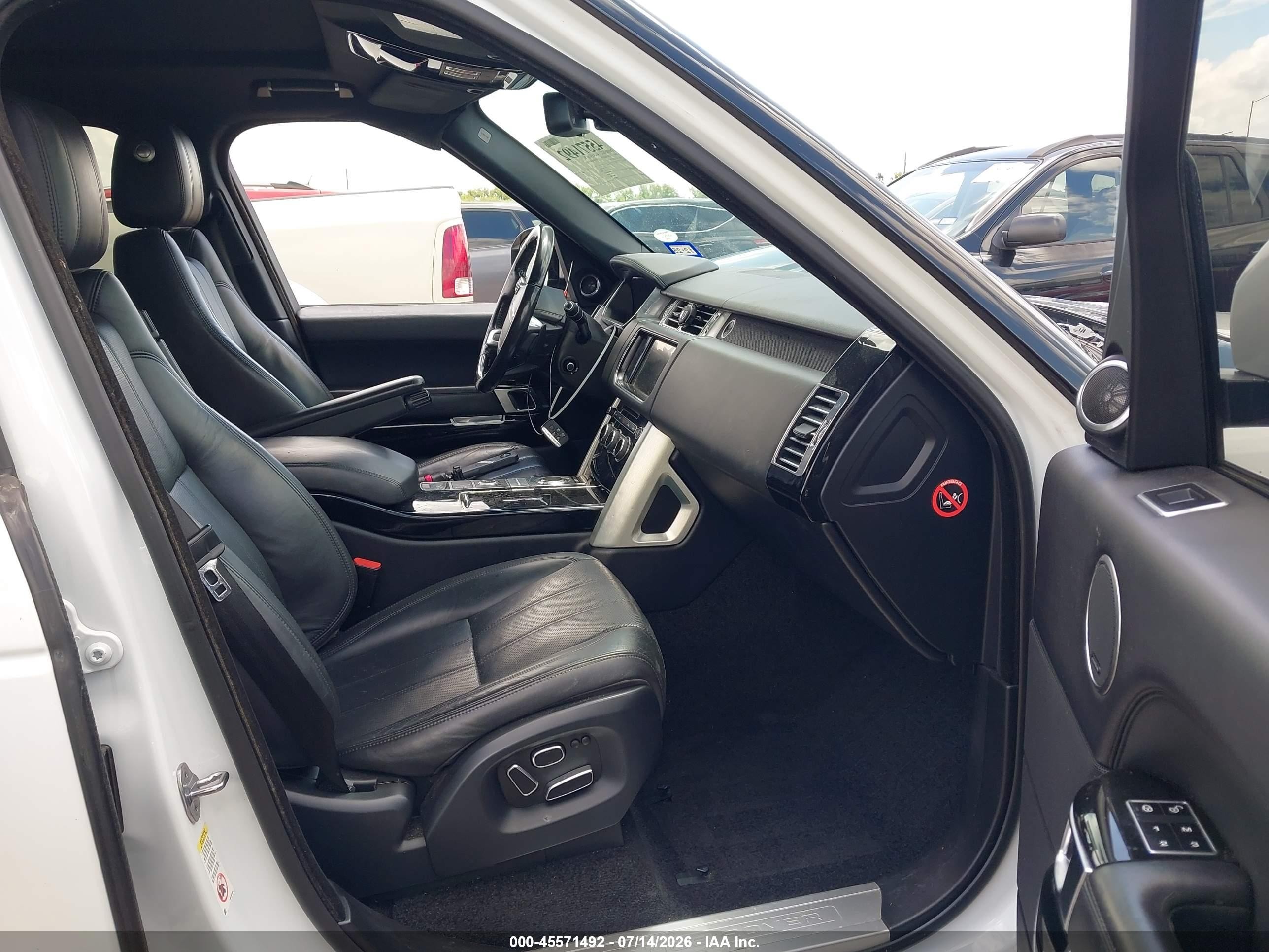 2014 Land Rover Range Rover 3.0l V6 Supercharged Hse White vin: SALGS2WF3EA157953