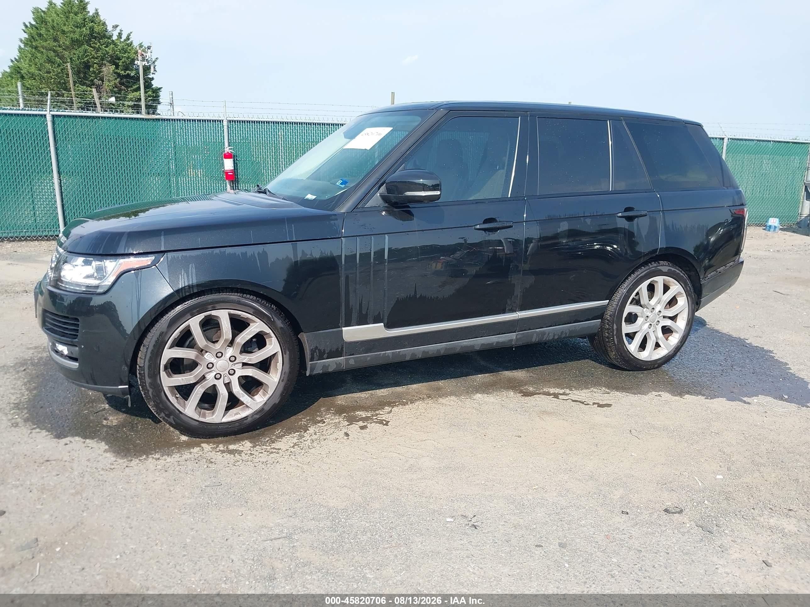 2014 Land Rover Range Rover 3.0l V6 Supercharged Hse Black vin: SALGS2WF3EA176423