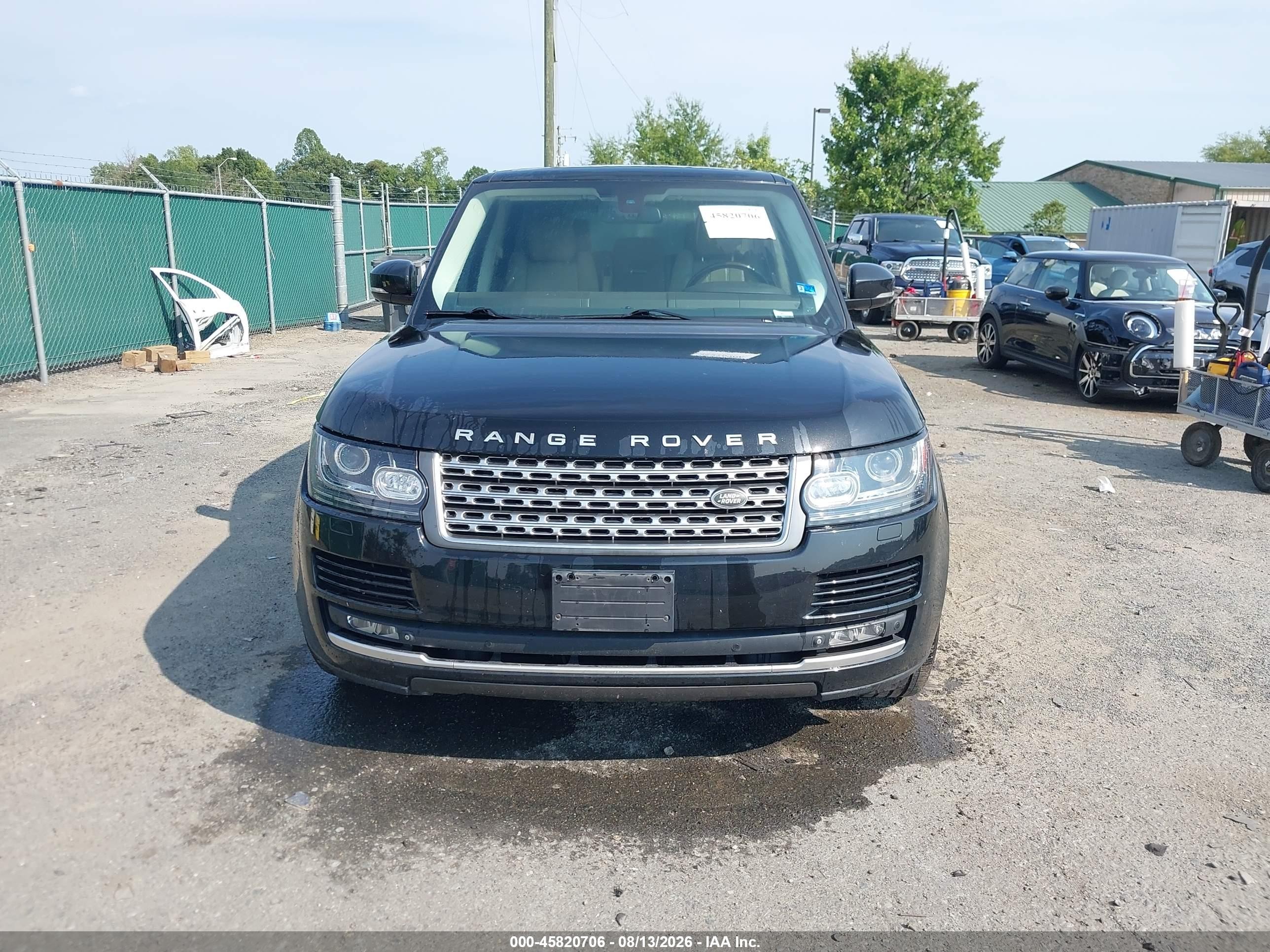 2014 Land Rover Range Rover 3.0l V6 Supercharged Hse Black vin: SALGS2WF3EA176423