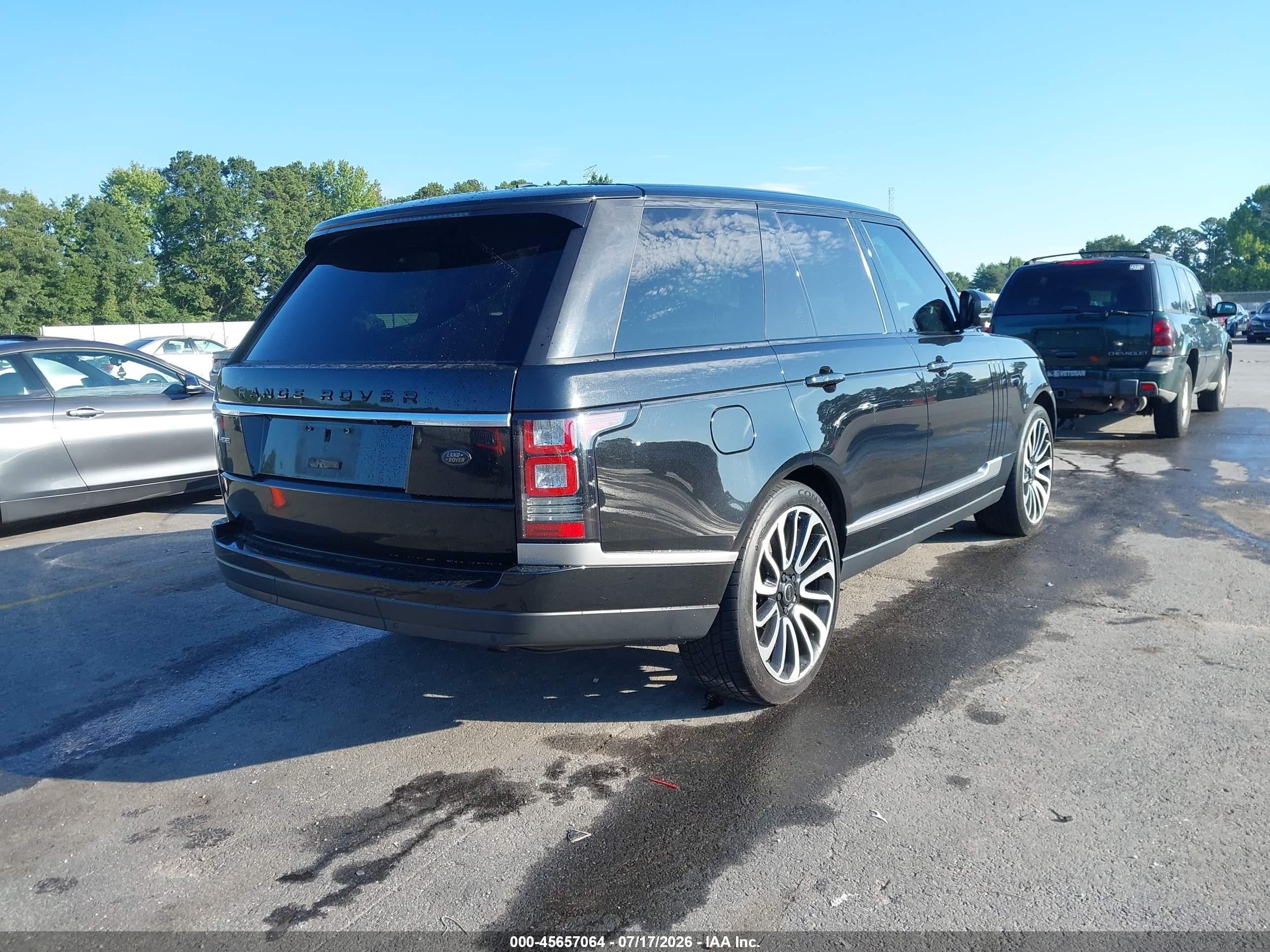 2014 Land Rover Range Rover 3.0l V6 Supercharged Hse Black vin: SALGS2WF6EA192437