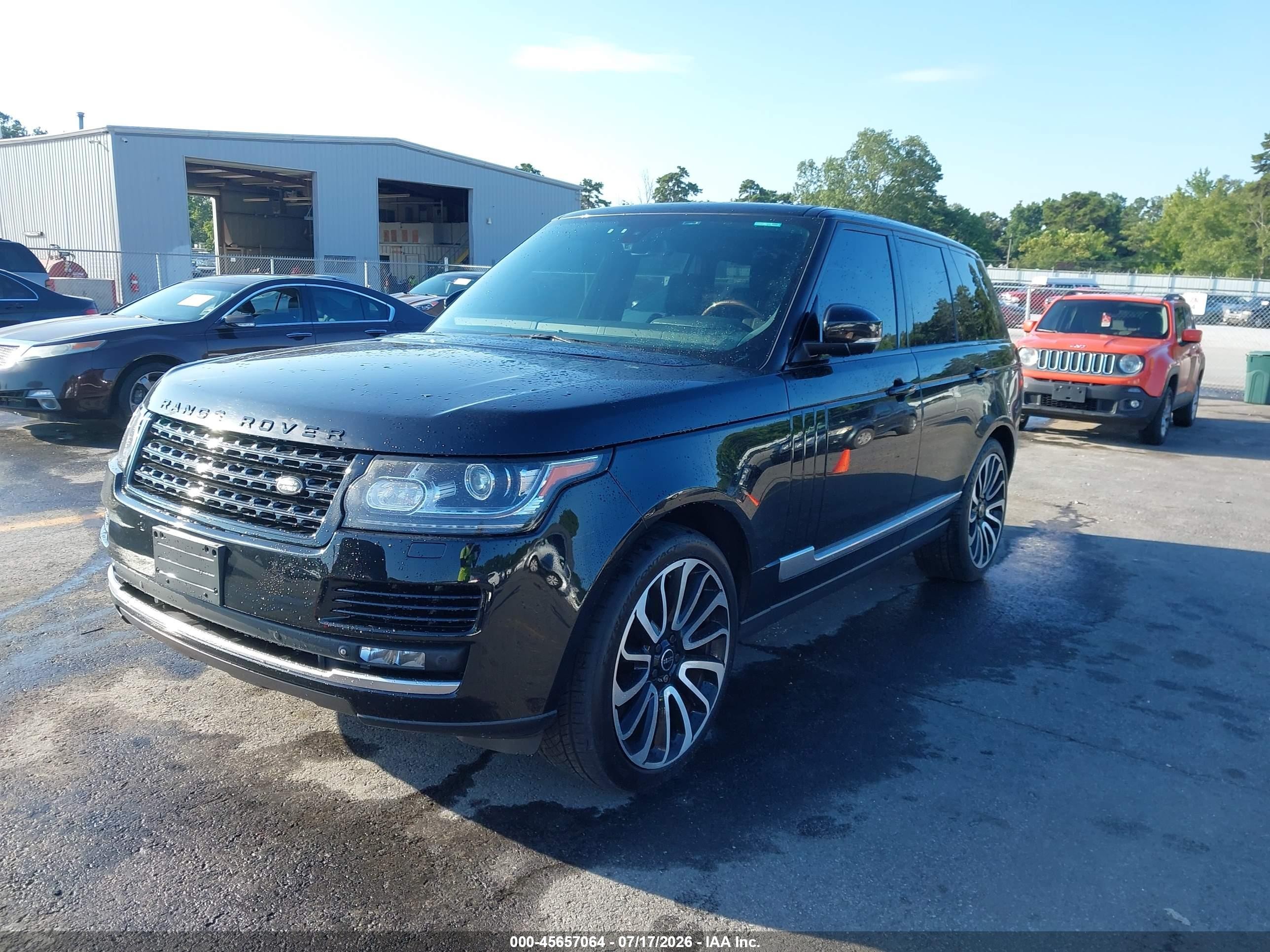 2014 Land Rover Range Rover 3.0l V6 Supercharged Hse Black vin: SALGS2WF6EA192437