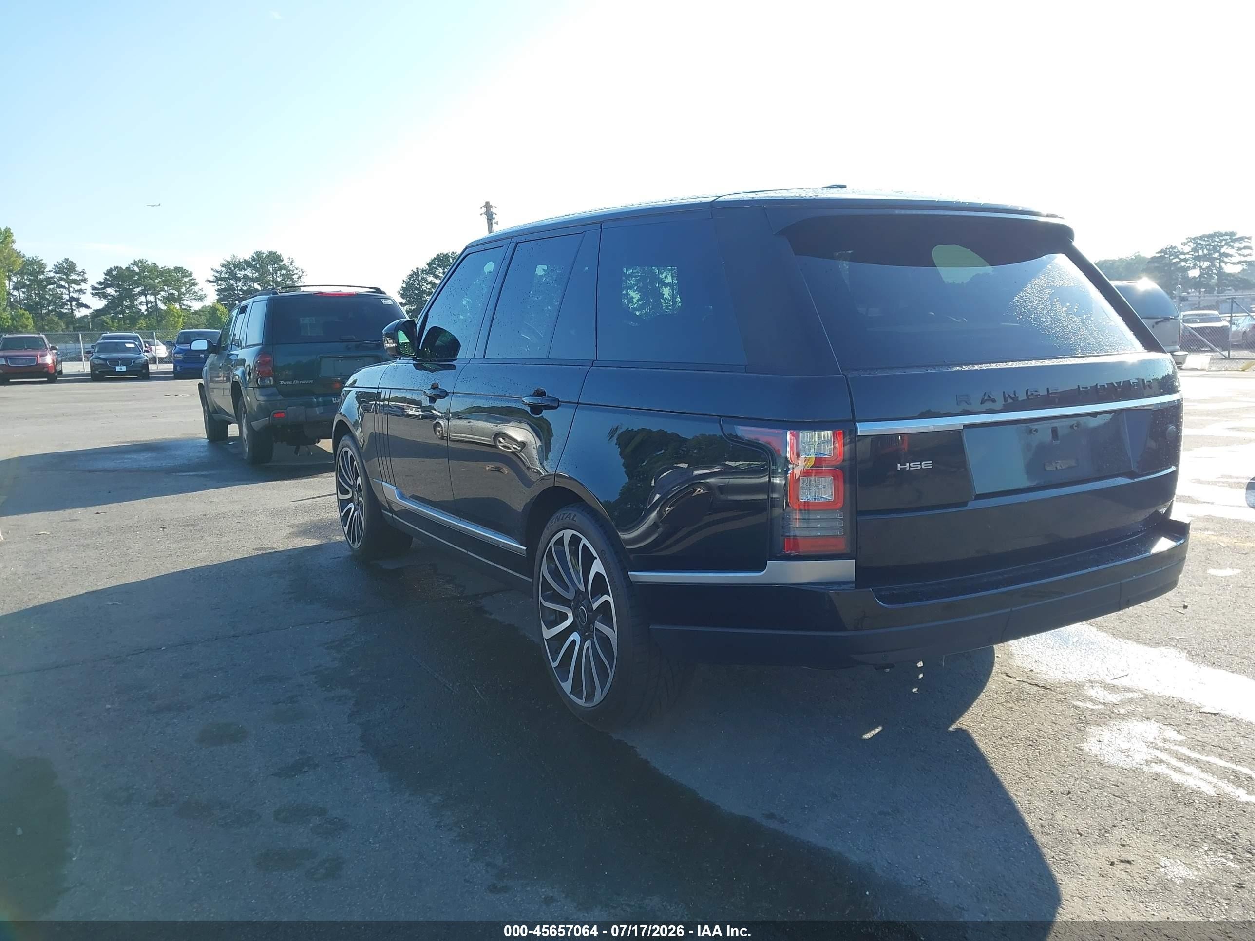 2014 Land Rover Range Rover 3.0l V6 Supercharged Hse Black vin: SALGS2WF6EA192437