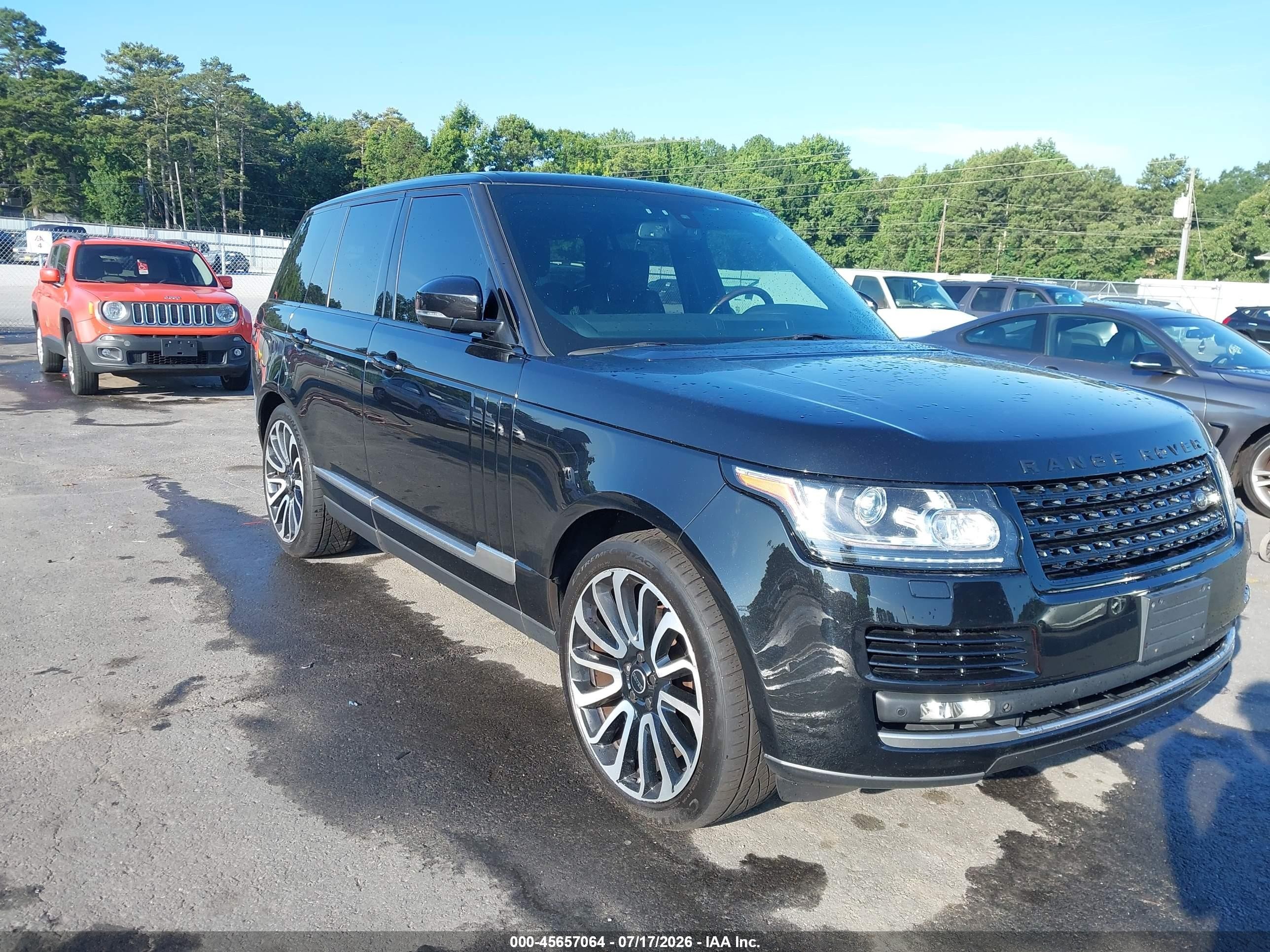 2014 Land Rover Range Rover 3.0l V6 Supercharged Hse Black vin: SALGS2WF6EA192437