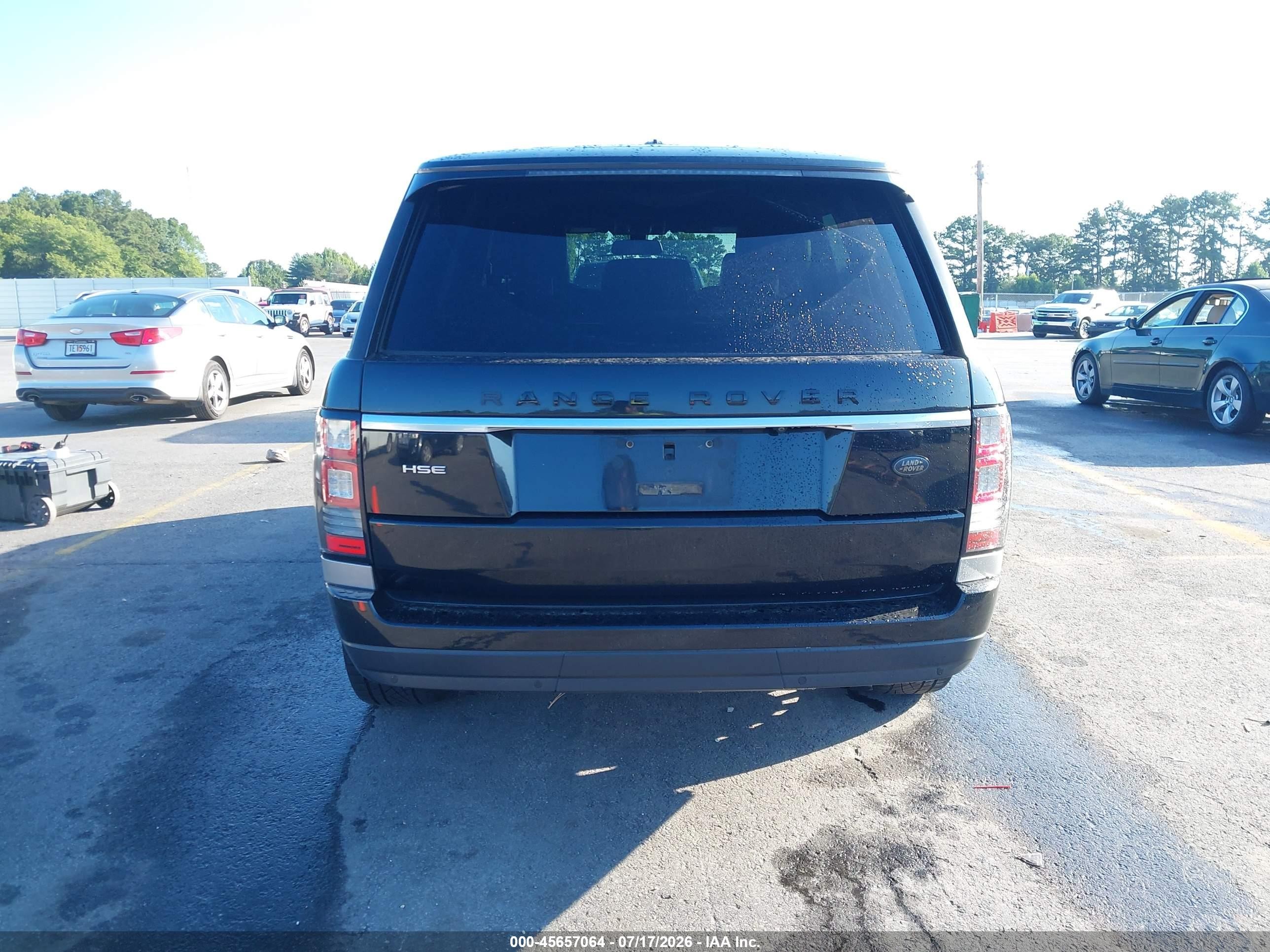 2014 Land Rover Range Rover 3.0l V6 Supercharged Hse Black vin: SALGS2WF6EA192437