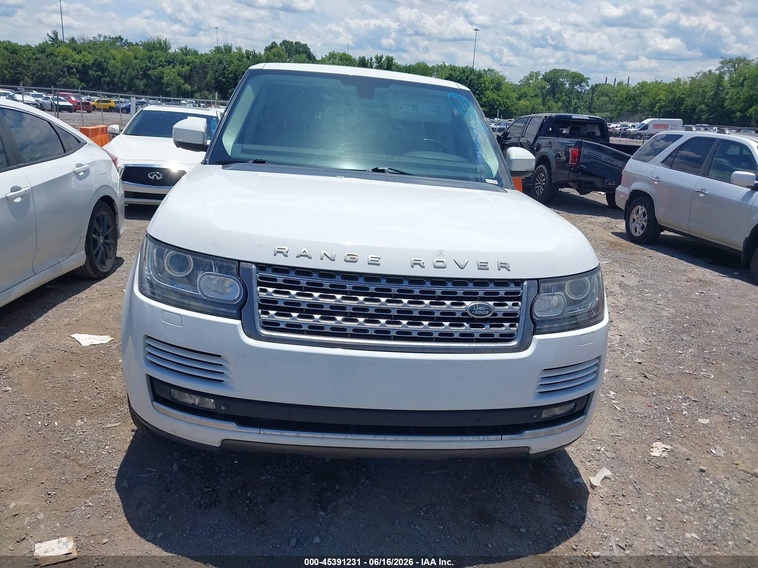 2014 Land Rover Range Rover 3.0l V6 Supercharged Hse White vin: SALGS2WF7EA167630