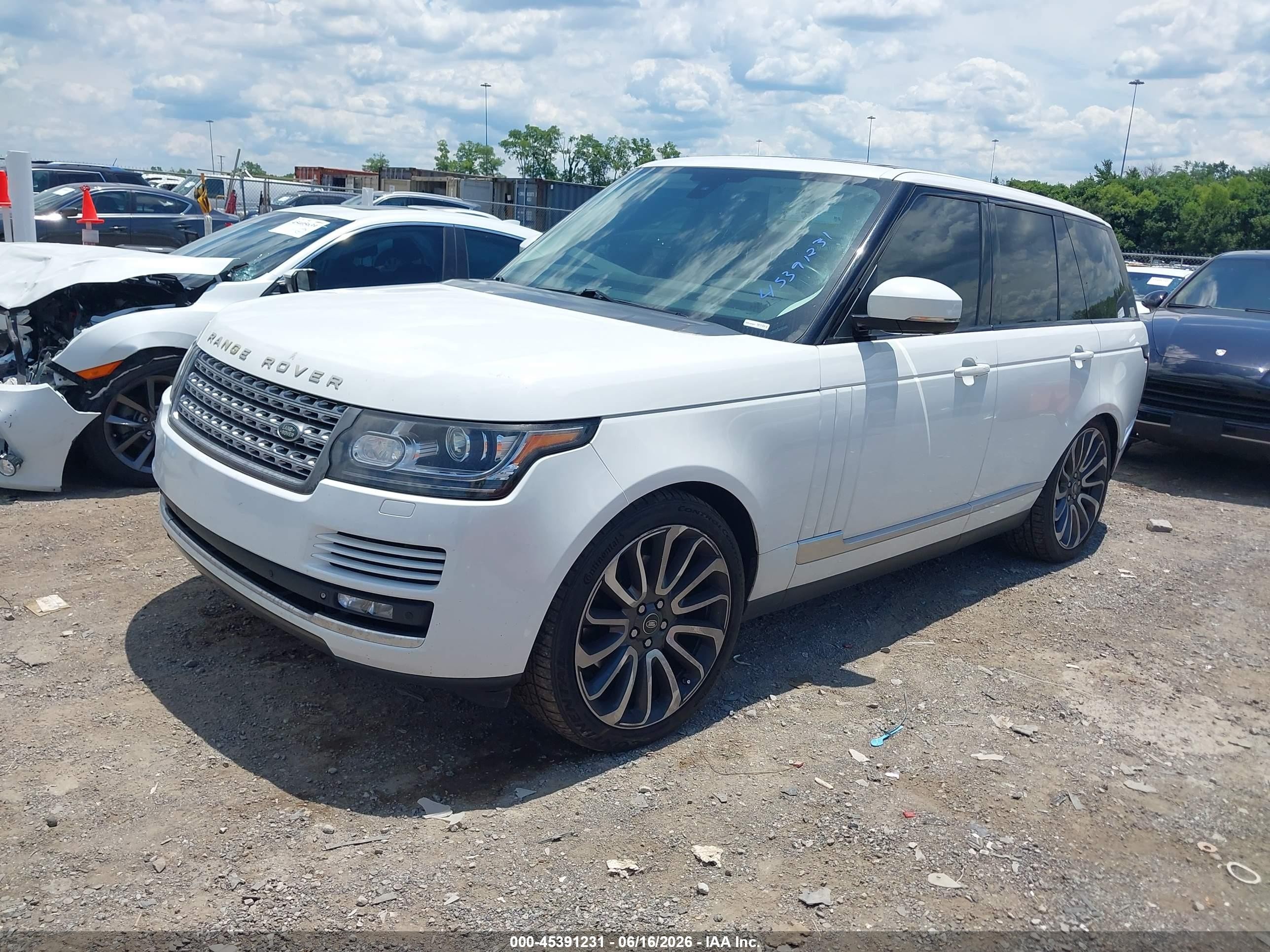 2014 Land Rover Range Rover 3.0l V6 Supercharged Hse White vin: SALGS2WF7EA167630