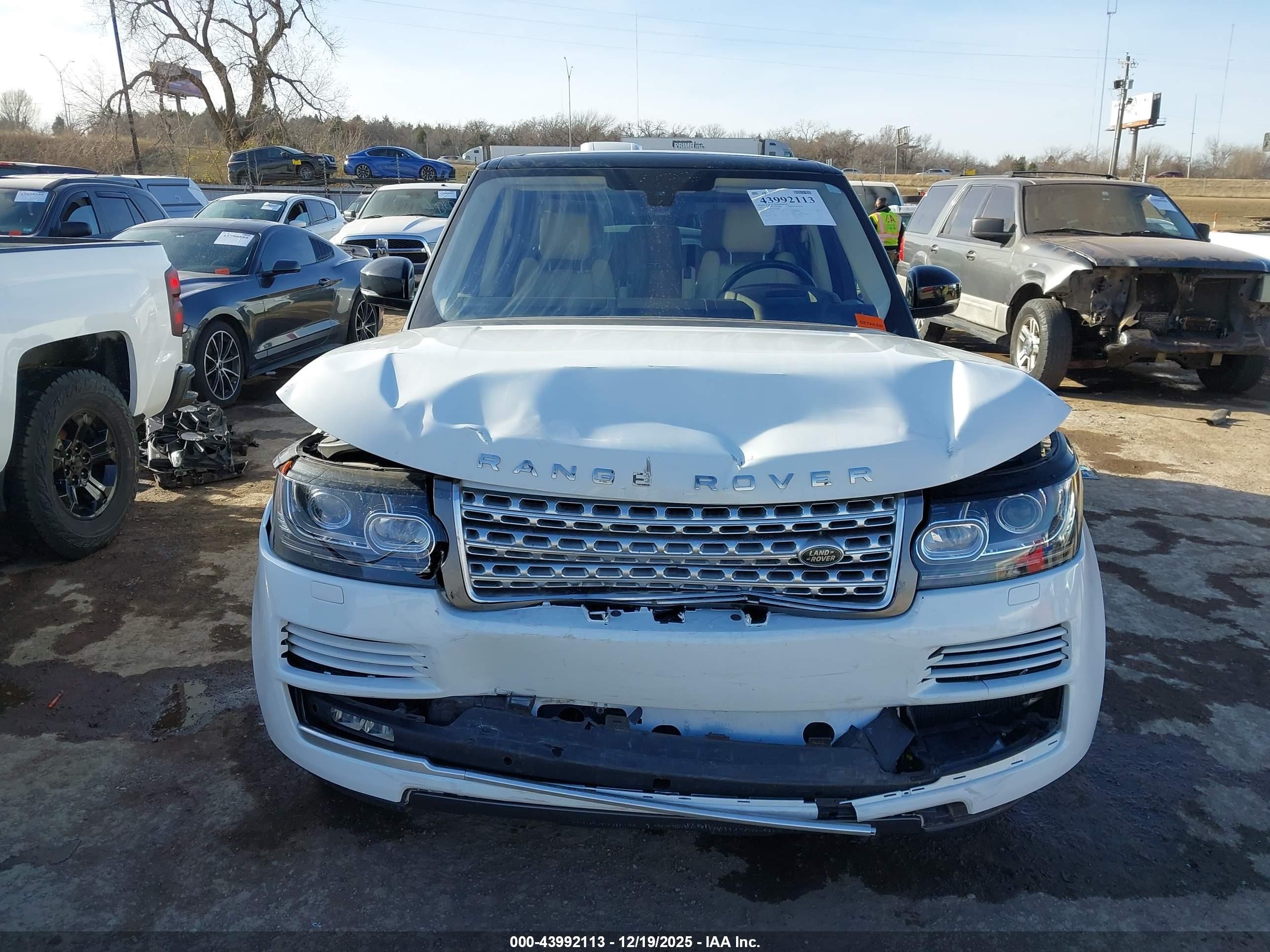 2016 Land Rover Range Rover 5.0l V8 Supercharged White vin: SALGS3EF4GA257683