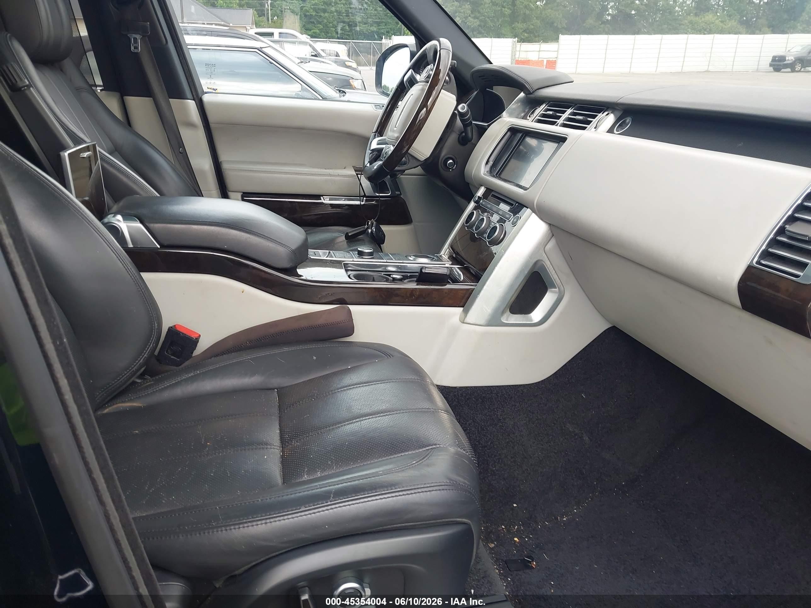 2016 Land Rover Range Rover 5.0l V8 Supercharged Black vin: SALGS3EF4GA270465