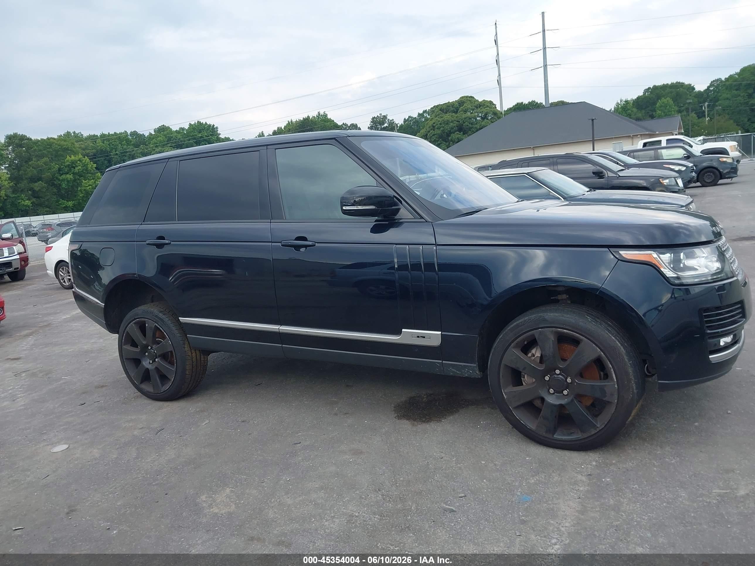 2016 Land Rover Range Rover 5.0l V8 Supercharged Black vin: SALGS3EF4GA270465