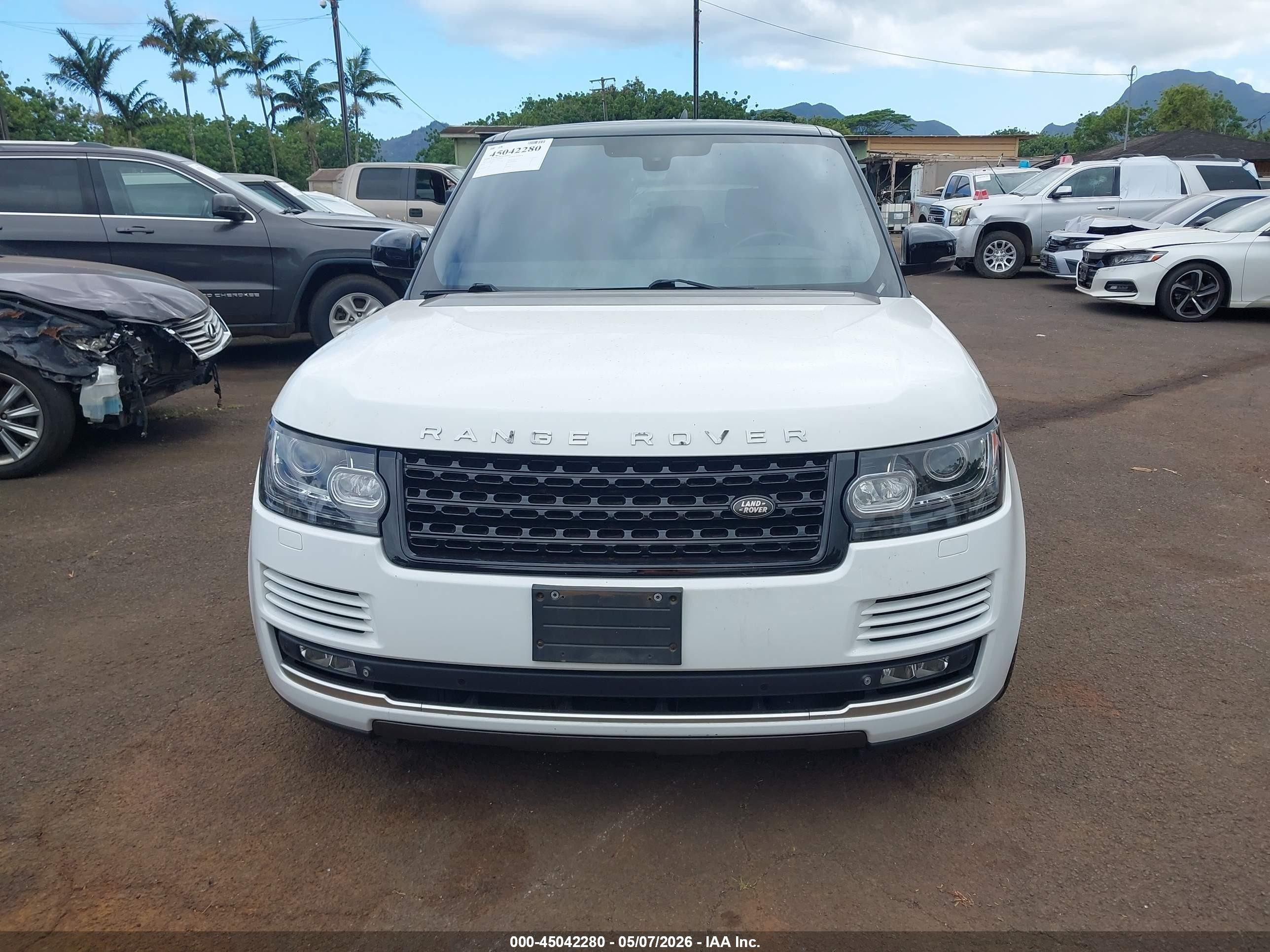 2015 Land Rover Range Rover 5.0l V8 Supercharged Белый vin: SALGS3TF0FA226514