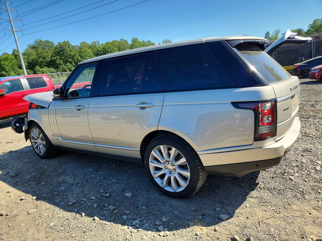 2014 Land Rover Range Rover Supercharged Silver vin: SALGS3TF1EA164152