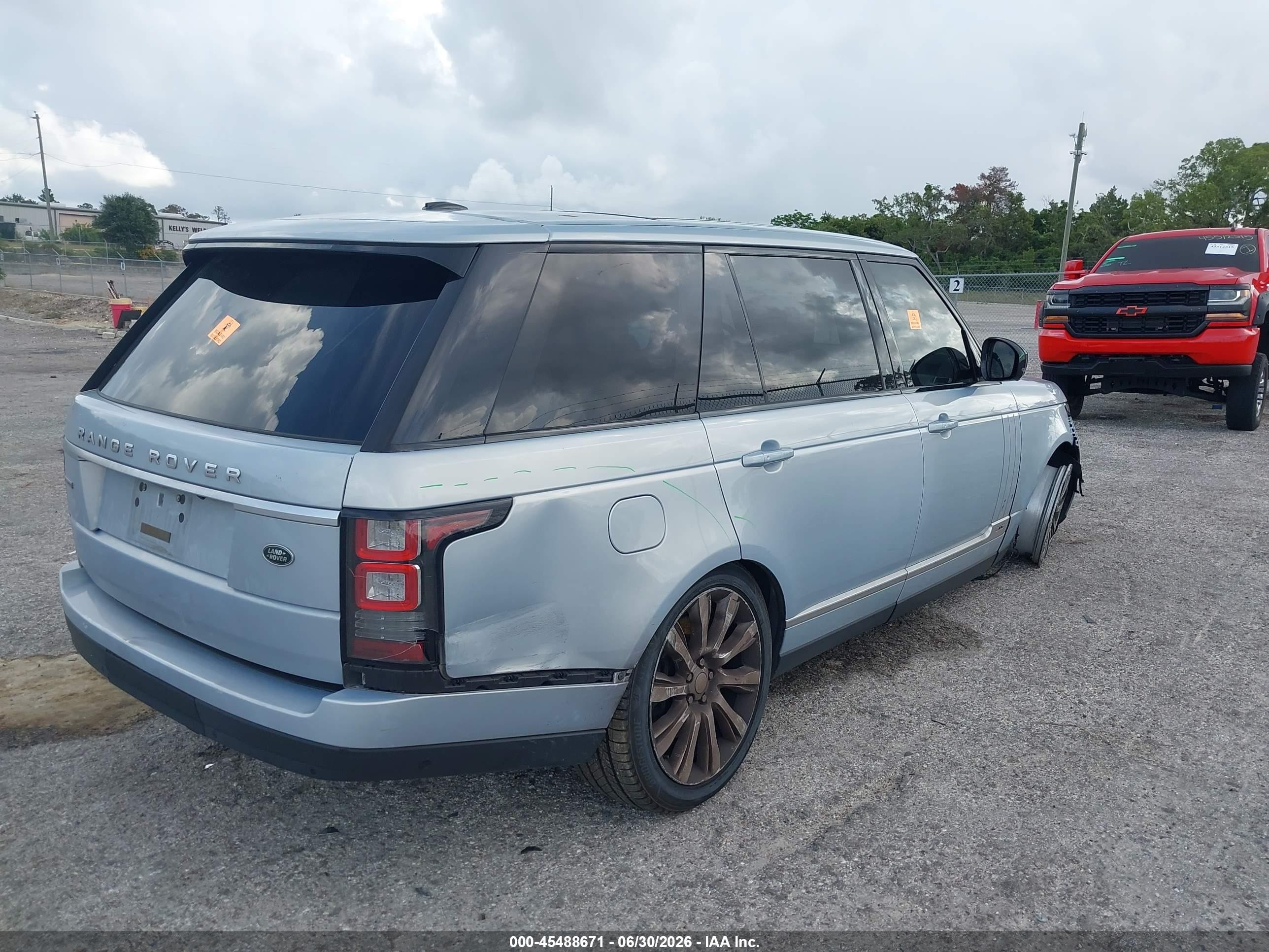 2014 Land Rover Range Rover 5.0l V8 Supercharged Light Blue vin: SALGS3TF1EA193182