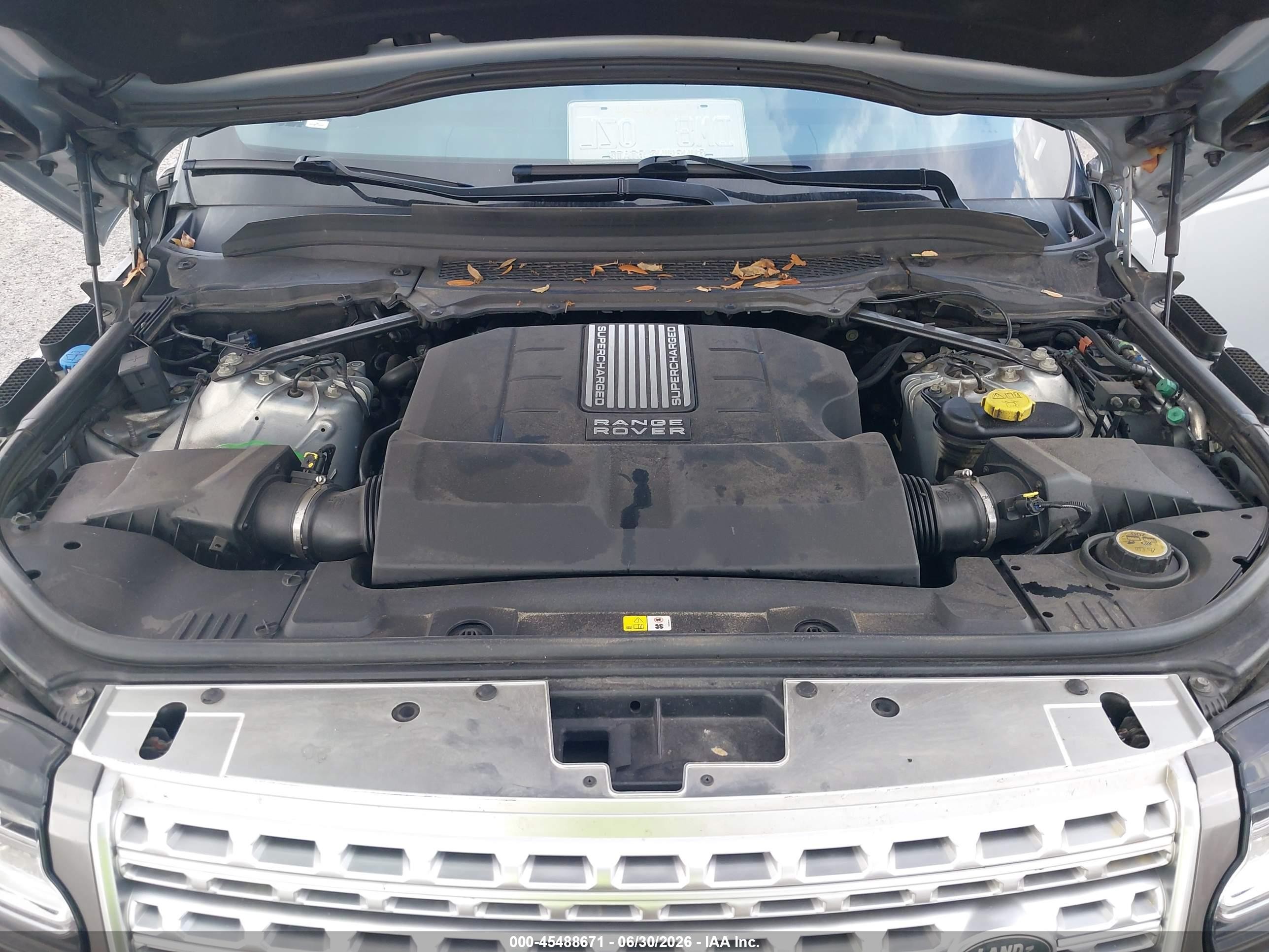 2014 Land Rover Range Rover 5.0l V8 Supercharged Light Blue vin: SALGS3TF1EA193182