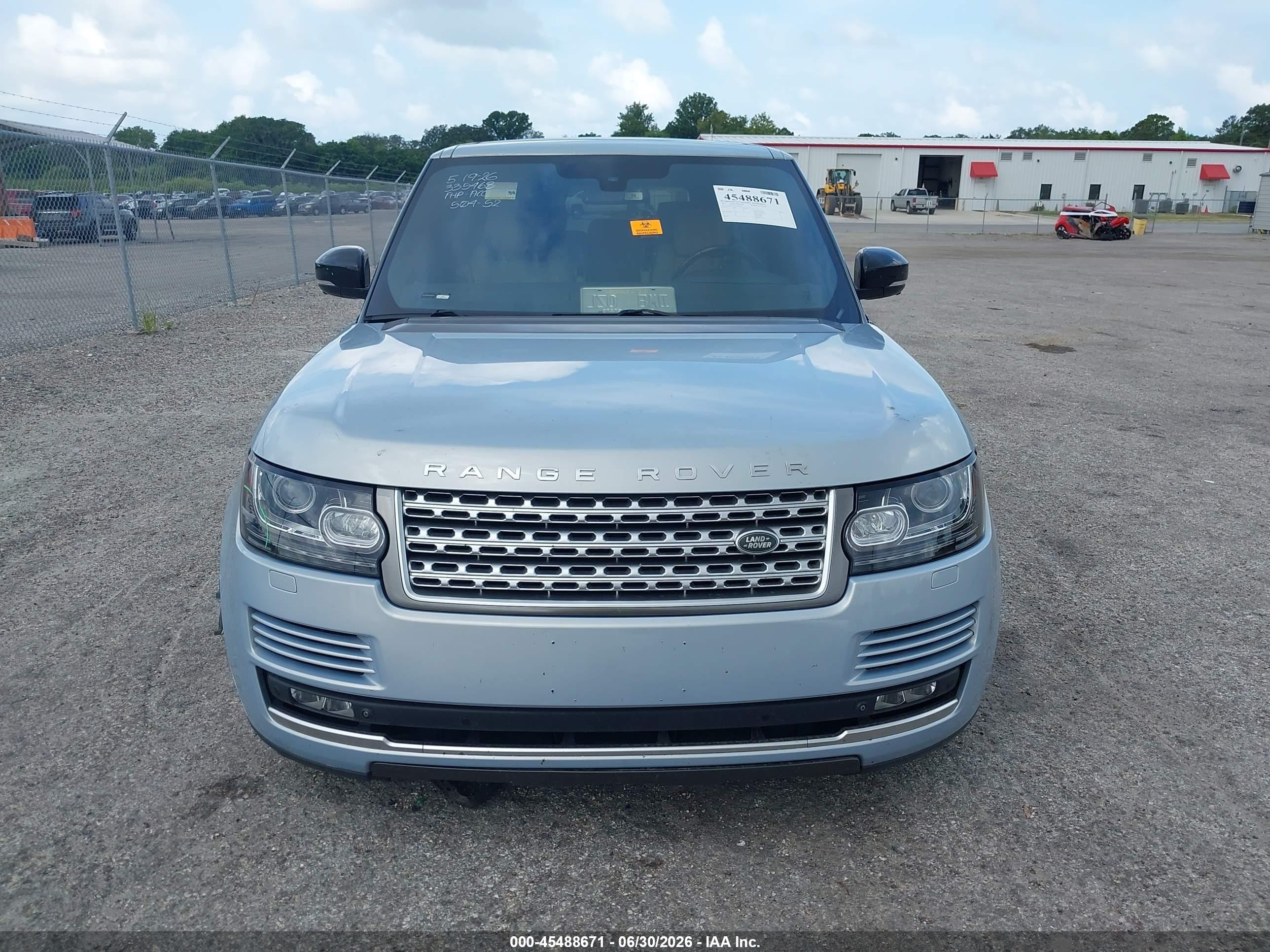 2014 Land Rover Range Rover 5.0l V8 Supercharged Light Blue vin: SALGS3TF1EA193182