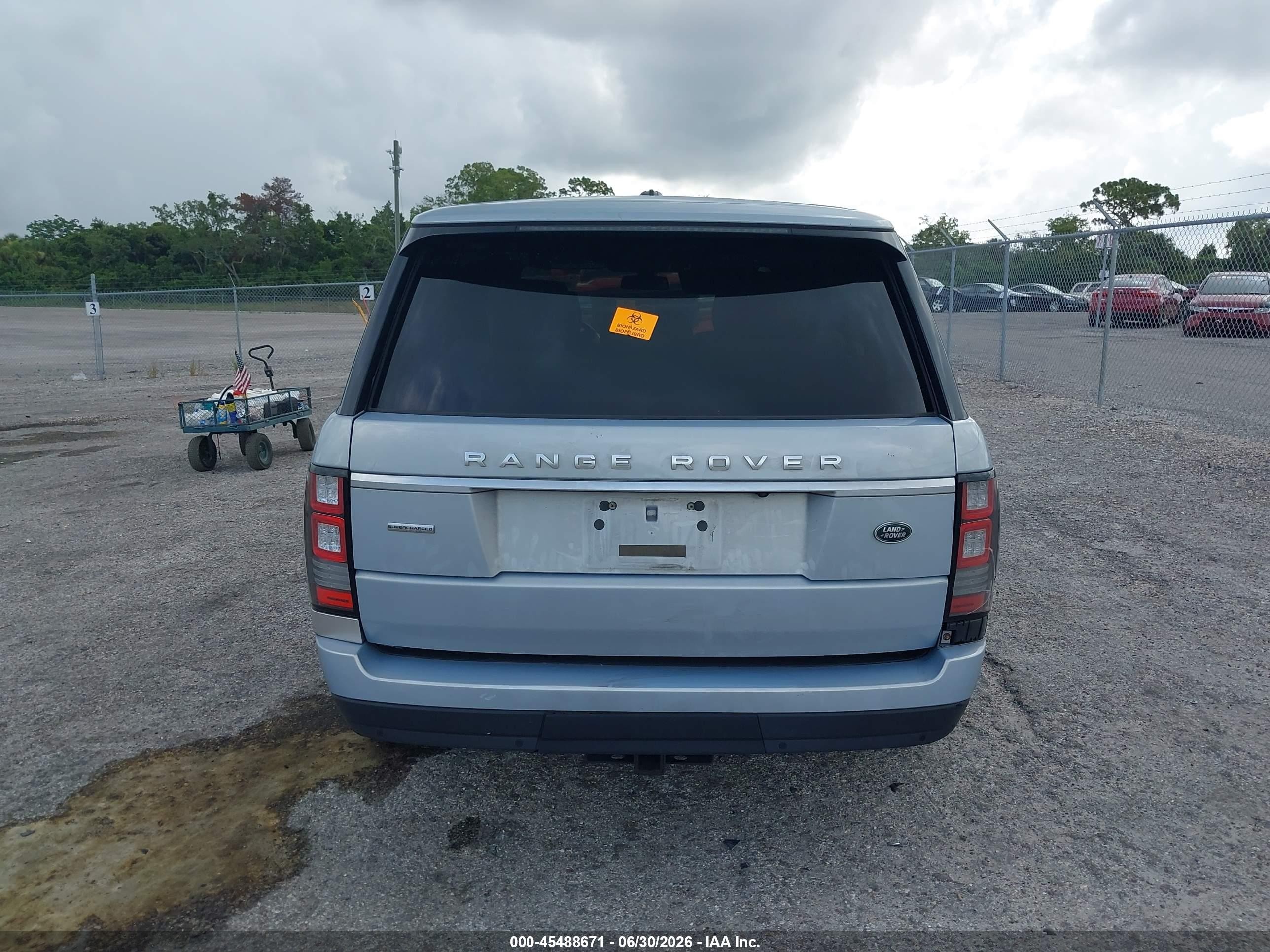 2014 Land Rover Range Rover 5.0l V8 Supercharged Light Blue vin: SALGS3TF1EA193182
