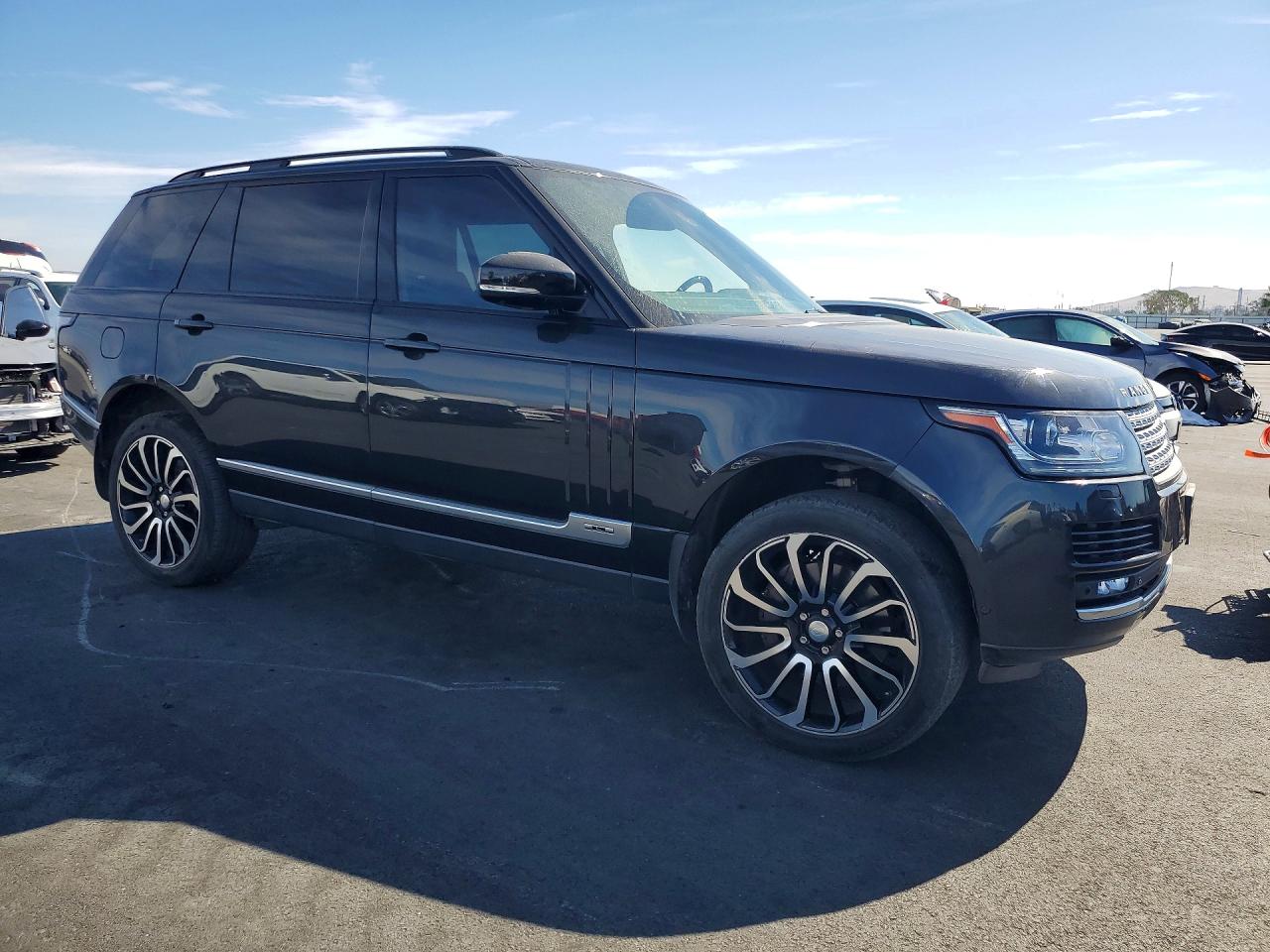 2014 Land Rover Range Rover Supercharged Black vin: SALGS3TF2EA183230