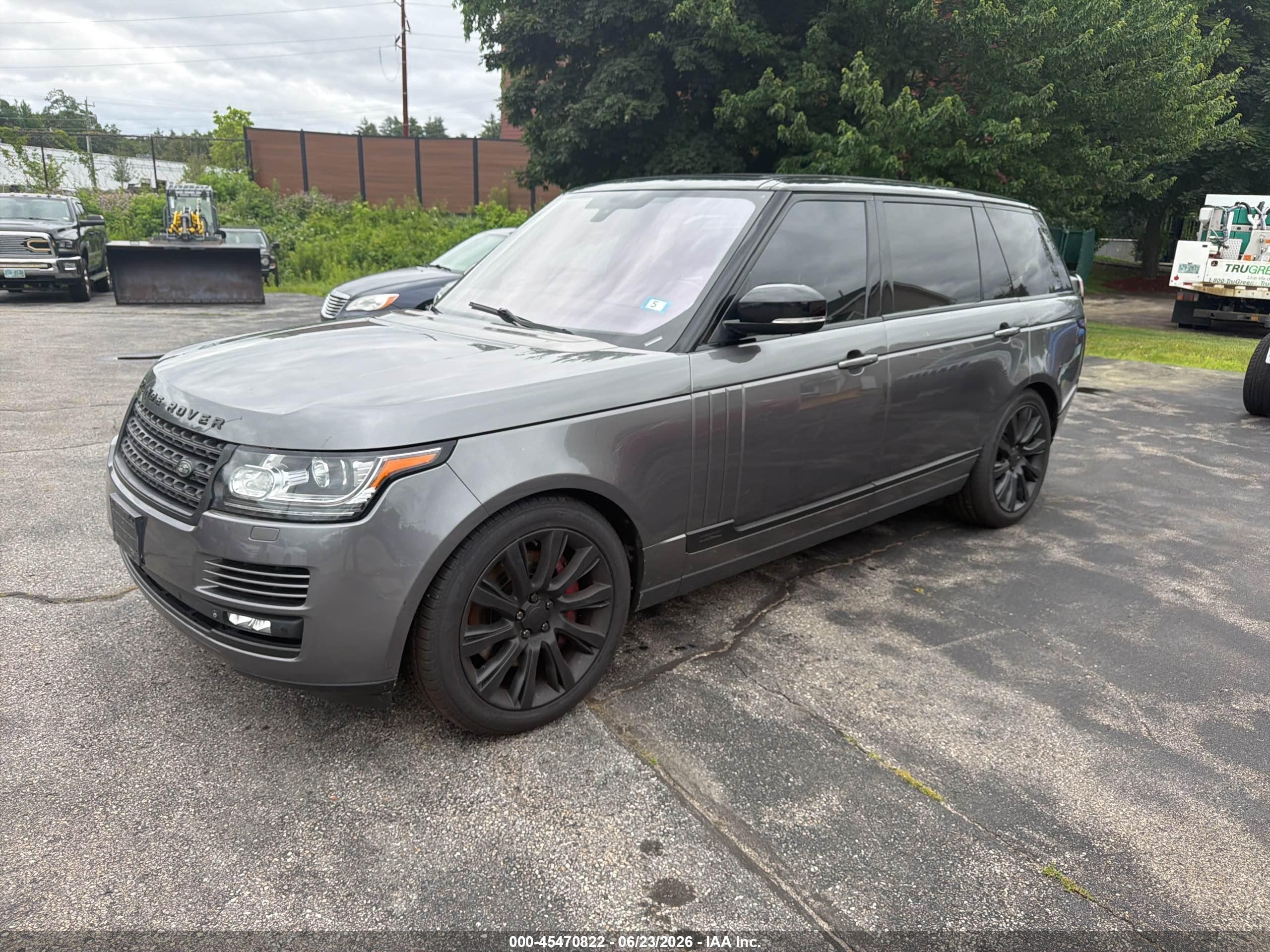 2015 Land Rover Range Rover 5.0l V8 Supercharged Gray vin: SALGS3TF2FA203073