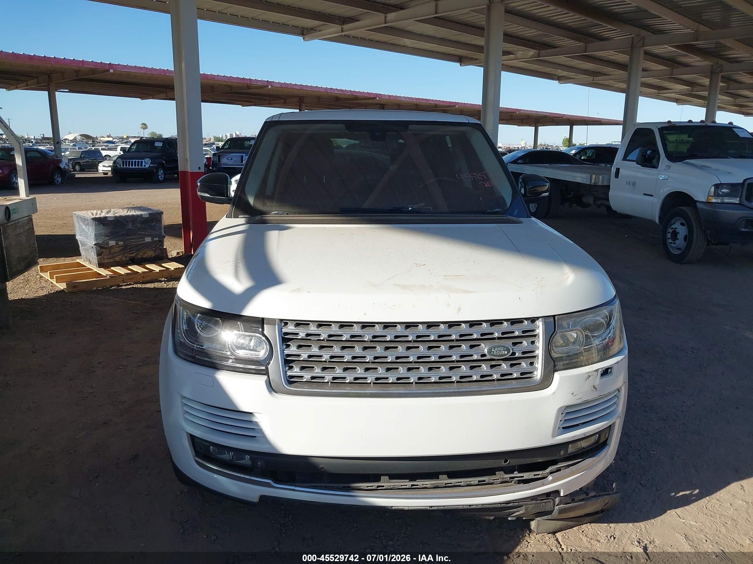 2015 Land Rover Range Rover 5.0l V8 Supercharged White vin: SALGS3TF2FA239992
