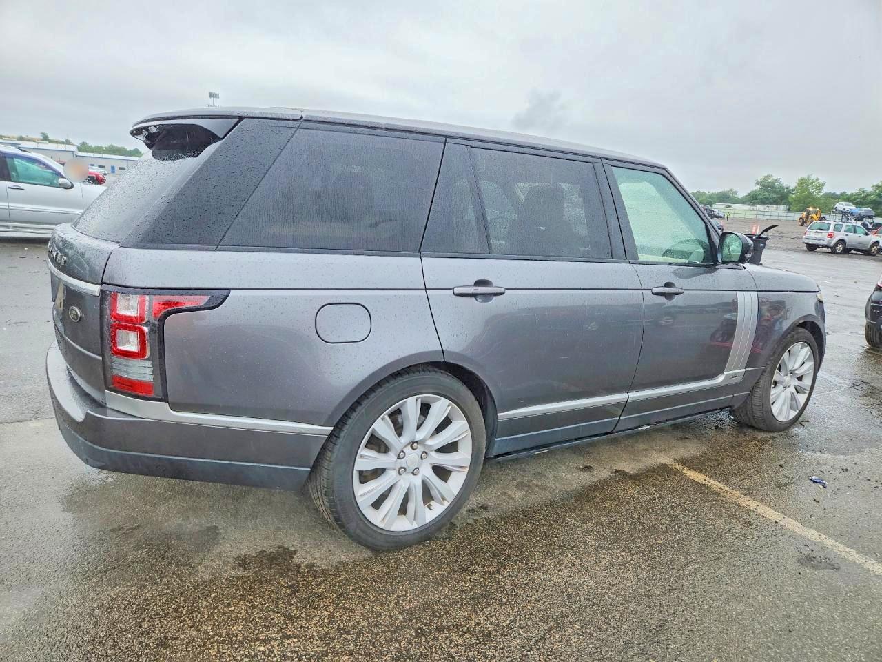 2014 Land Rover Range Rover Supercharged Gray vin: SALGS3TF8EA165055