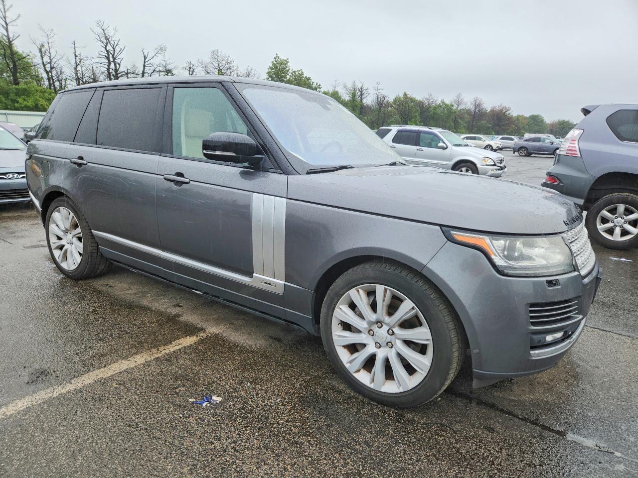 2014 Land Rover Range Rover Supercharged Gray vin: SALGS3TF8EA165055