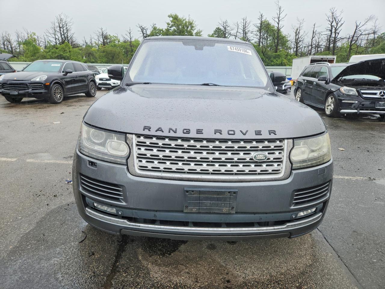2014 Land Rover Range Rover Supercharged Gray vin: SALGS3TF8EA165055