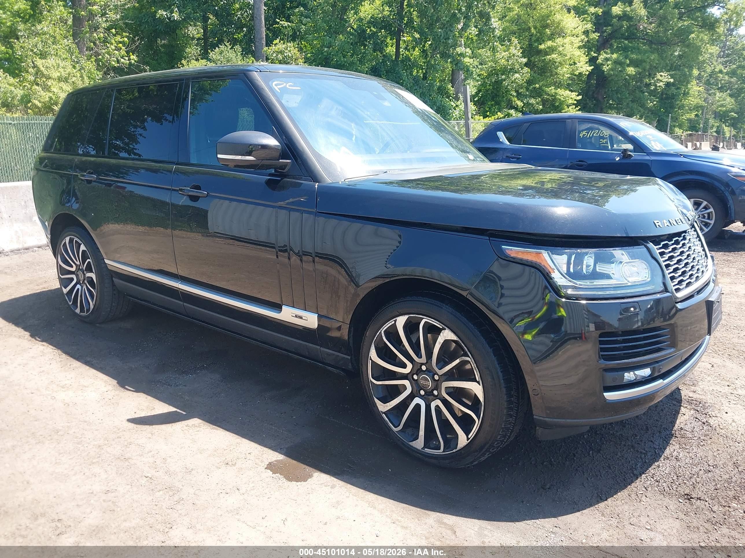 2015 Land Rover Range Rover 5.0l V8 Supercharged Black vin: SALGS3TF8FA221075