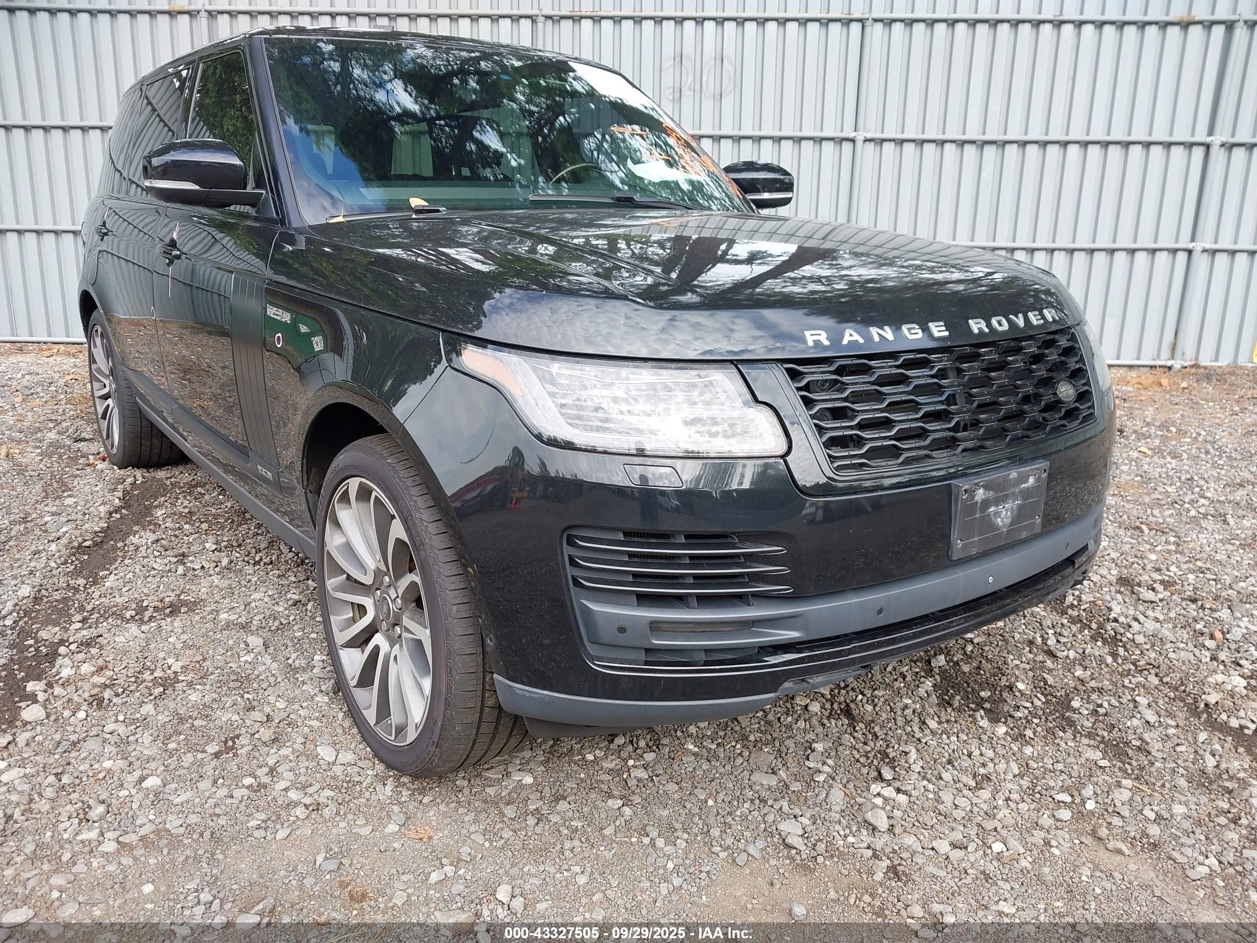 2018 Land Rover Range Rover 5.0l V8 Supercharged Black vin: SALGS5RE6JA380406
