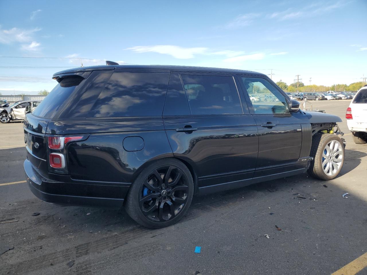 2018 Land Rover Range Rover Supercharged Черный vin: SALGS5REXJA381865