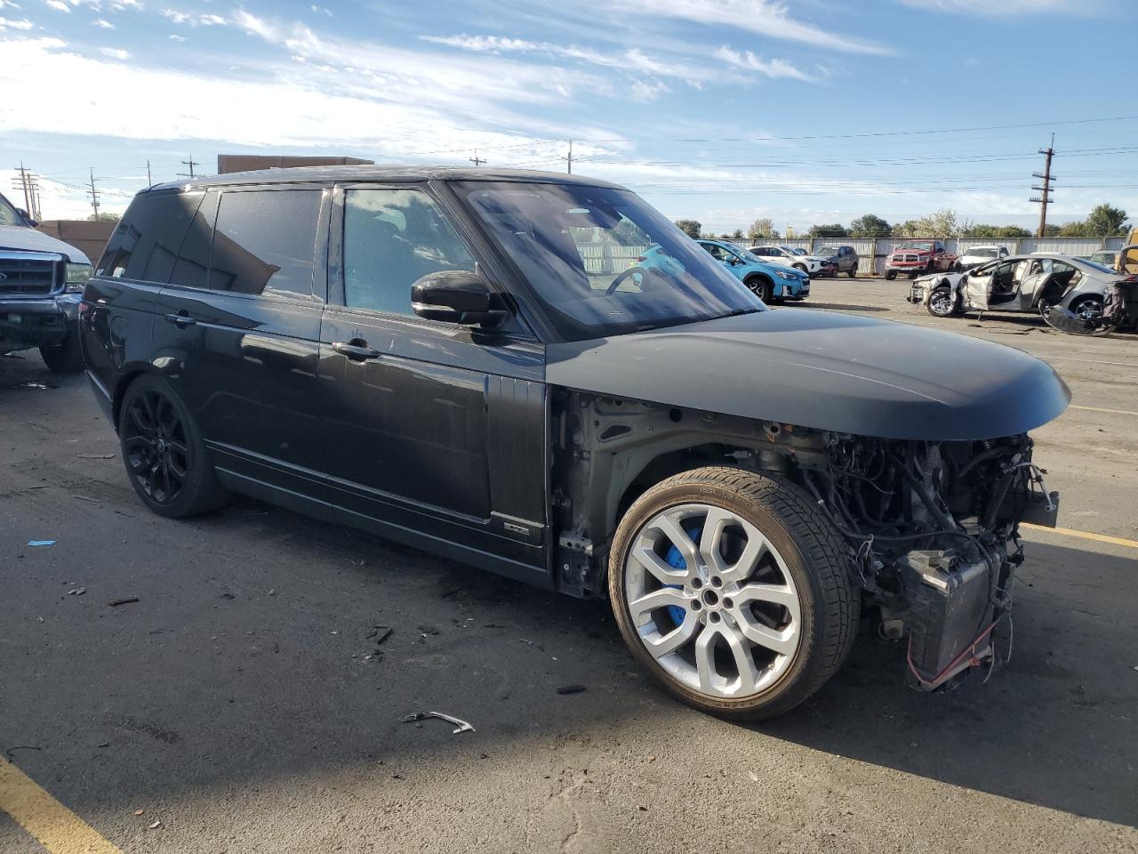 2018 Land Rover Range Rover Supercharged Черный vin: SALGS5REXJA381865