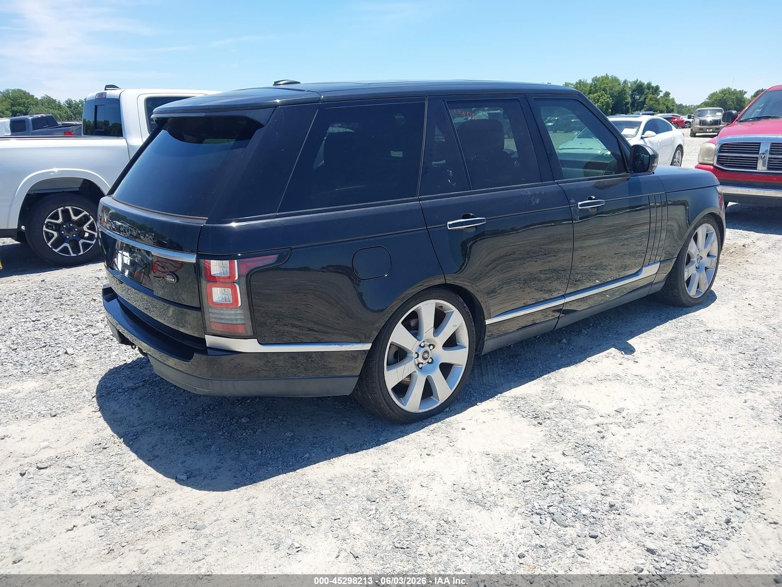 2014 Land Rover Range Rover 5.0l V8 Supercharged Autobiography Black vin: SALGV2EF5EA125224