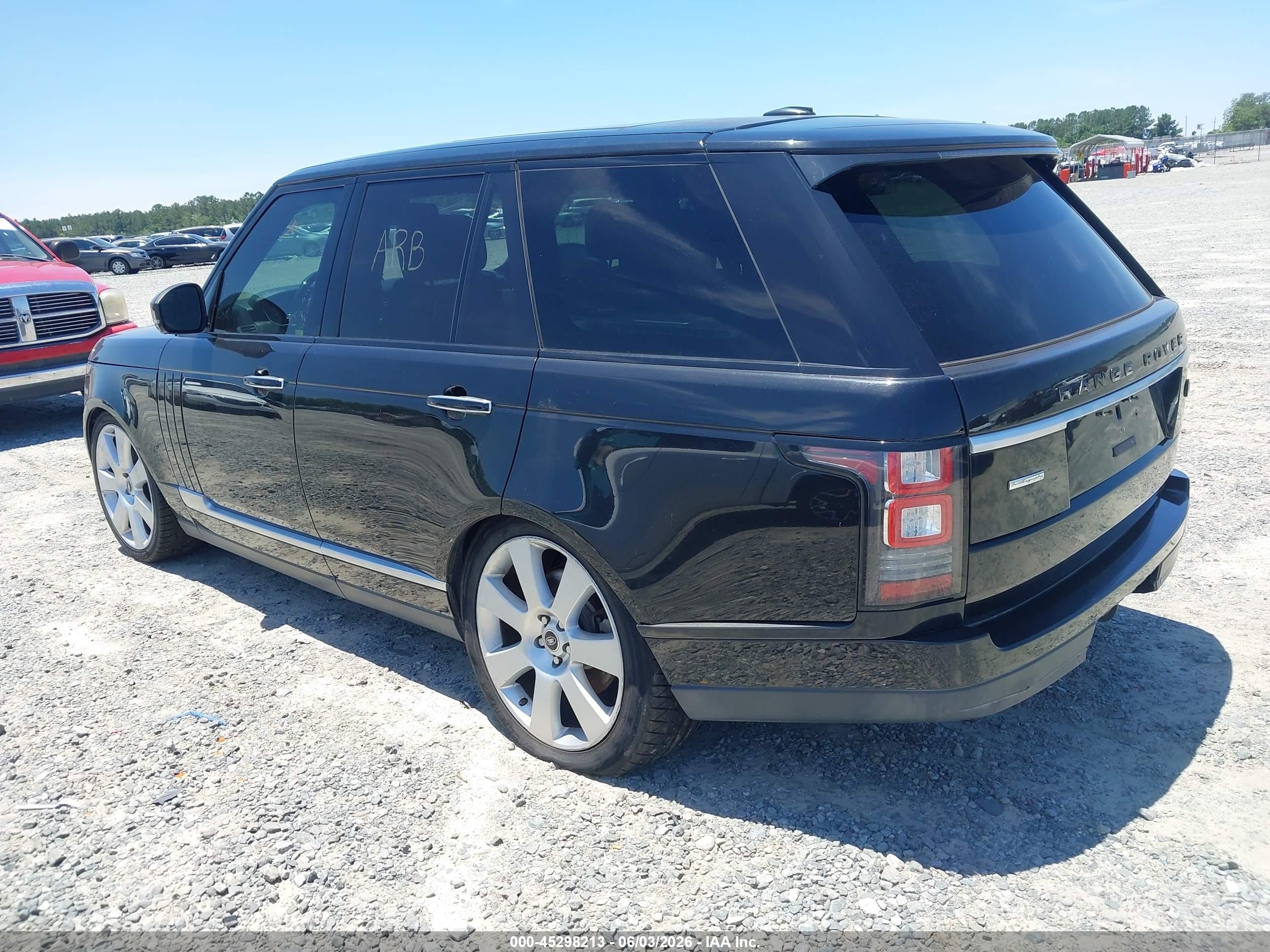2014 Land Rover Range Rover 5.0l V8 Supercharged Autobiography Black vin: SALGV2EF5EA125224