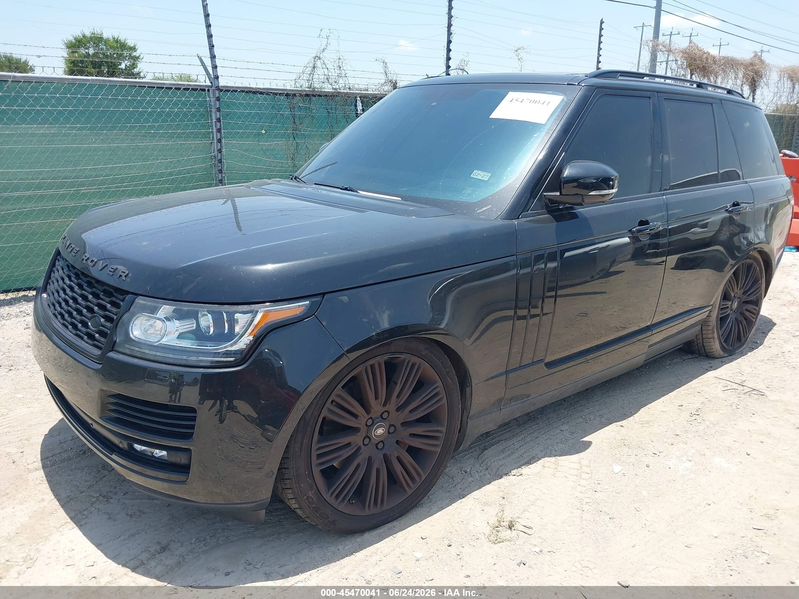 2013 Land Rover Range Rover Supercharged Plus Autobiography Pkg Black vin: SALGV2EF8DA118427