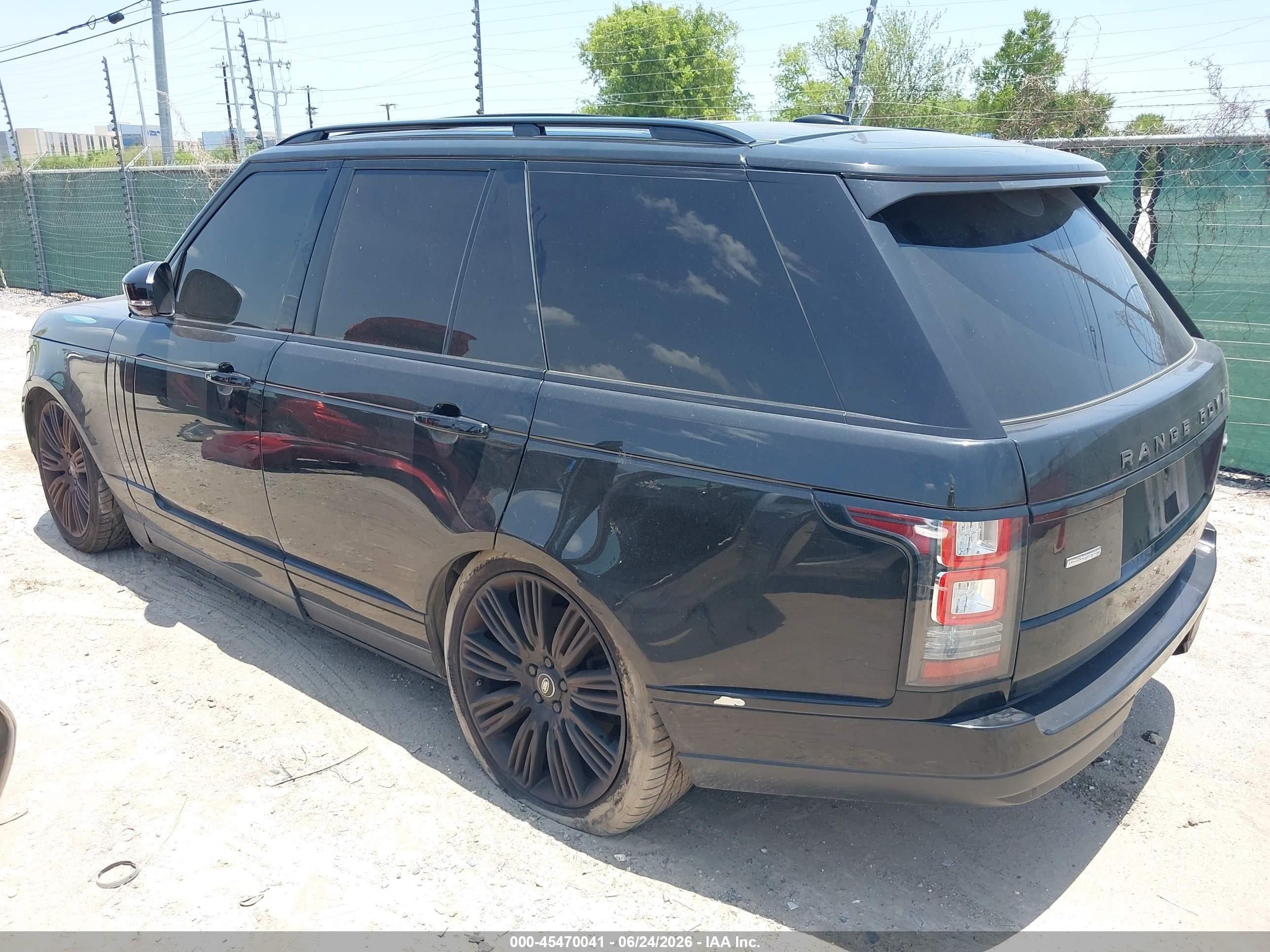 2013 Land Rover Range Rover Supercharged Plus Autobiography Pkg Black vin: SALGV2EF8DA118427
