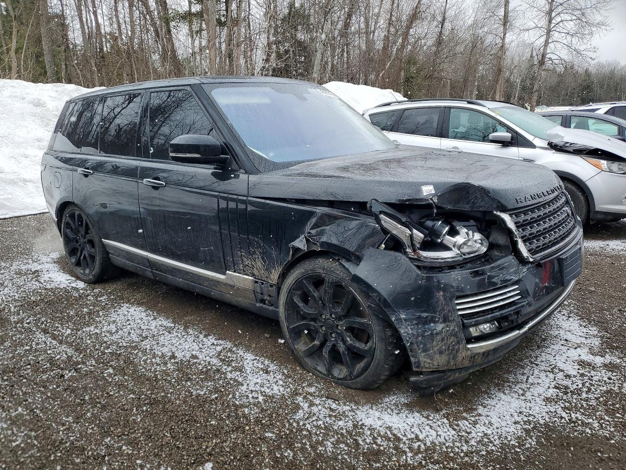2015 Land Rover Range Rover Autobiography Черный vin: SALGV2TF2FA207805