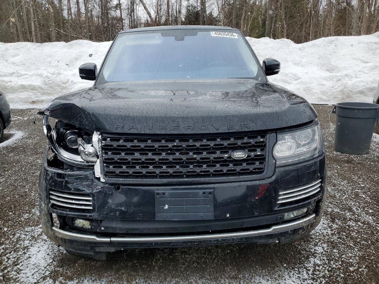 2015 Land Rover Range Rover Autobiography Черный vin: SALGV2TF2FA207805