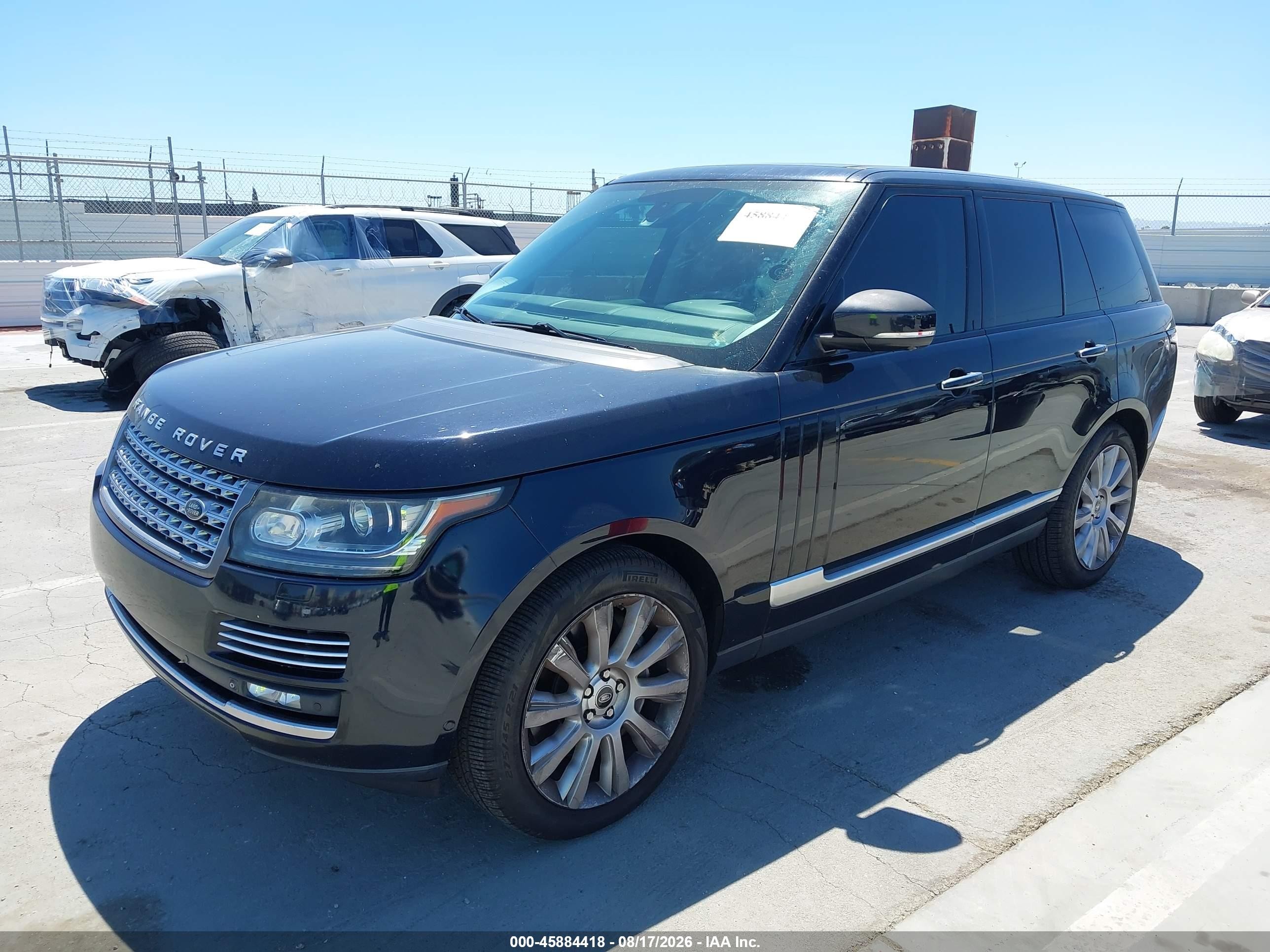 2014 Land Rover Range Rover 5.0l V8 Supercharged Autobiography Dark Blue vin: SALGV2TF5EA172661