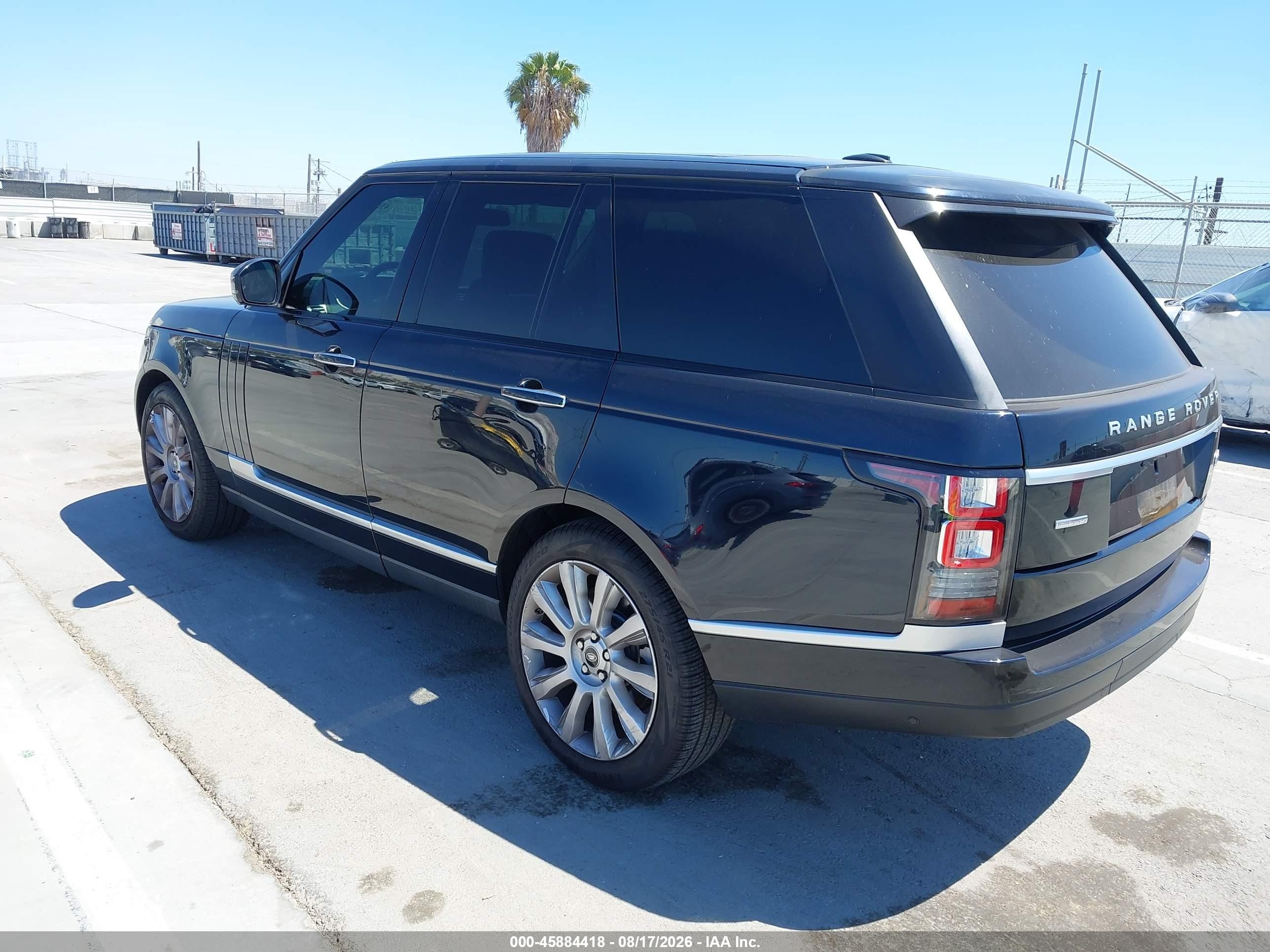 2014 Land Rover Range Rover 5.0l V8 Supercharged Autobiography Dark Blue vin: SALGV2TF5EA172661