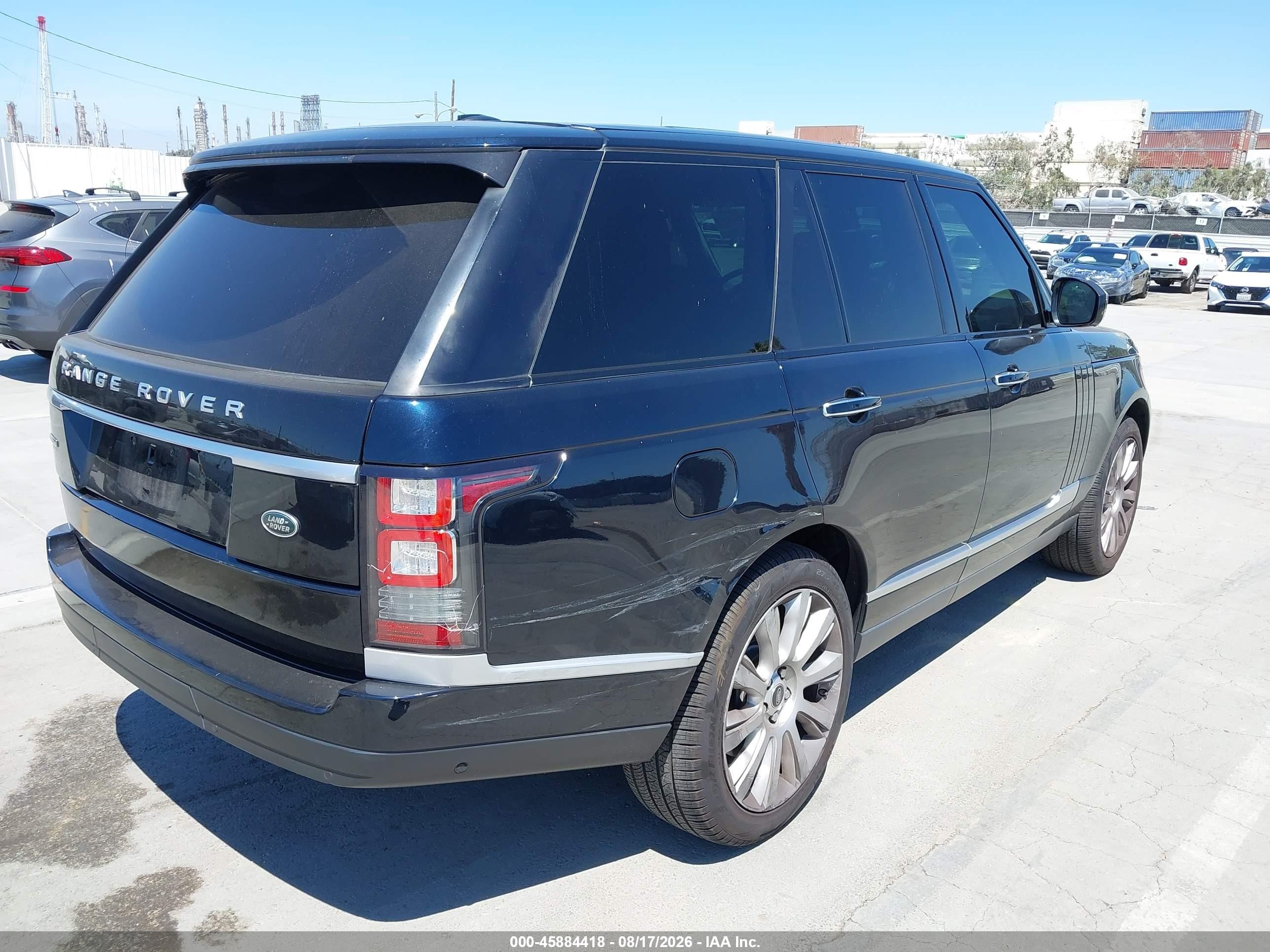 2014 Land Rover Range Rover 5.0l V8 Supercharged Autobiography Dark Blue vin: SALGV2TF5EA172661
