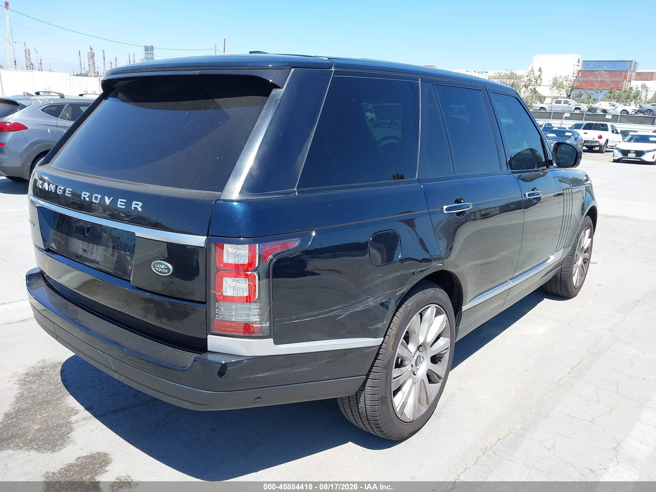 2014 Land Rover Range Rover 5.0l V8 Supercharged Autobiography Dark Blue vin: SALGV2TF5EA172661