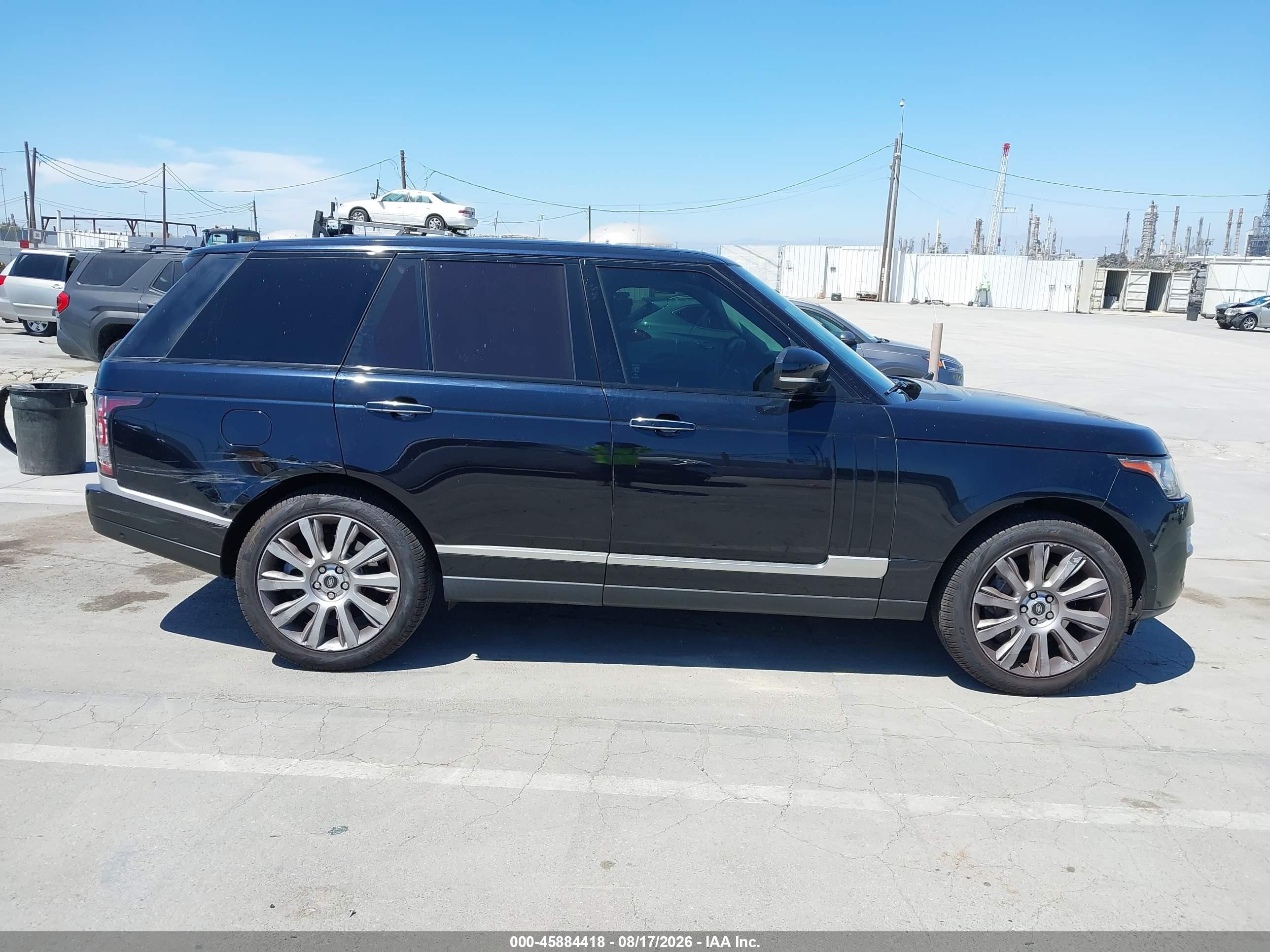 2014 Land Rover Range Rover 5.0l V8 Supercharged Autobiography Dark Blue vin: SALGV2TF5EA172661