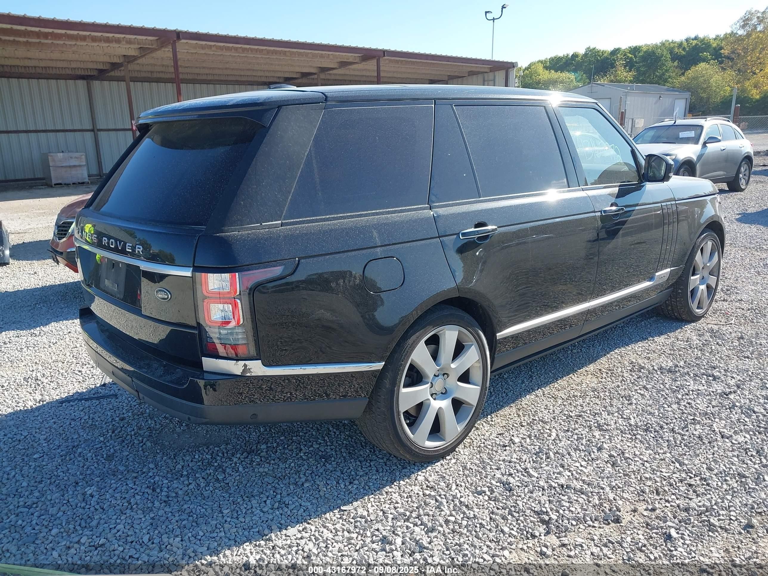 2015 Land Rover Range Rover 5.0l V8 Supercharged Autobiography Black vin: SALGV3TF6FA209644