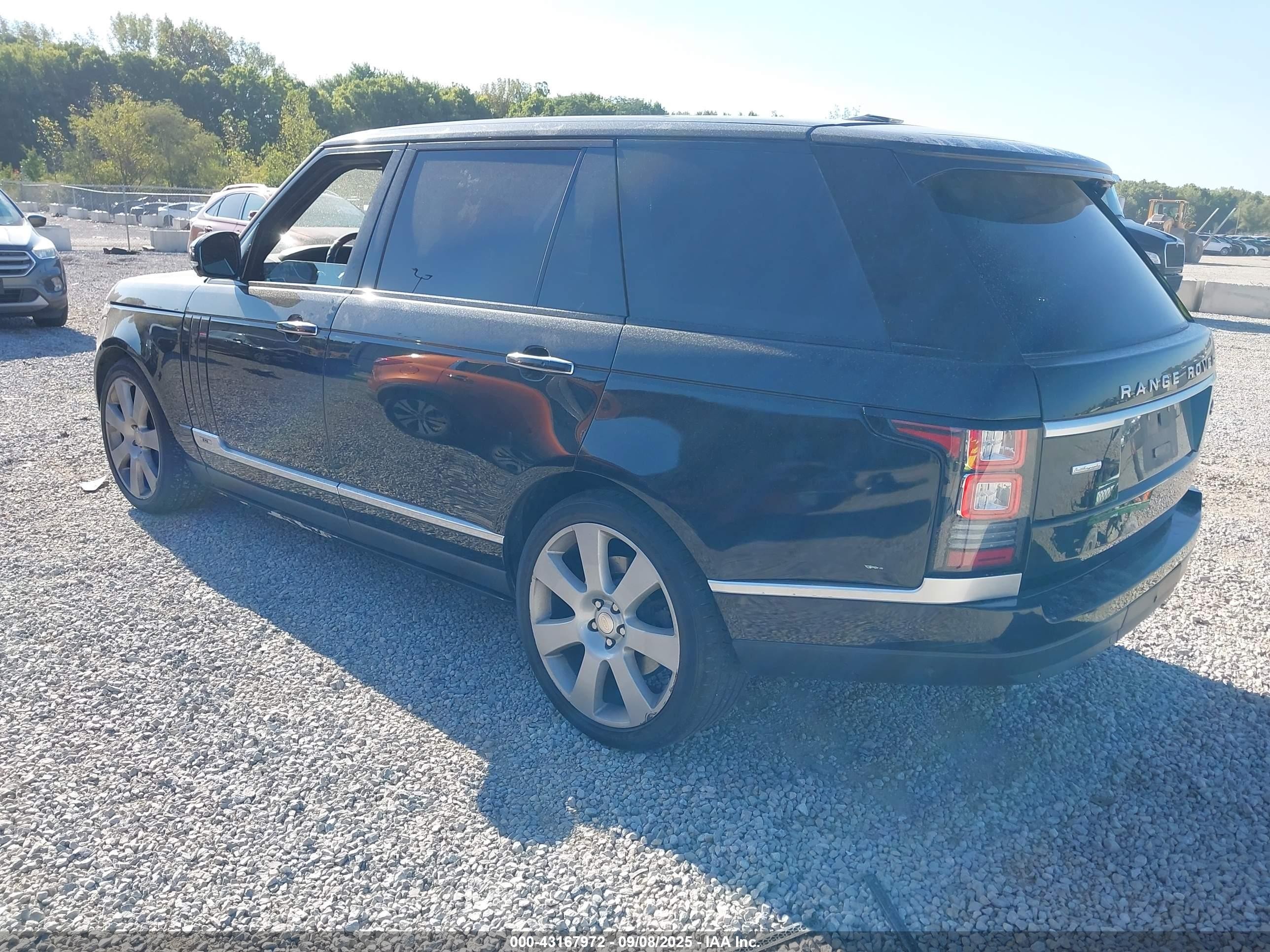 2015 Land Rover Range Rover 5.0l V8 Supercharged Autobiography Black vin: SALGV3TF6FA209644